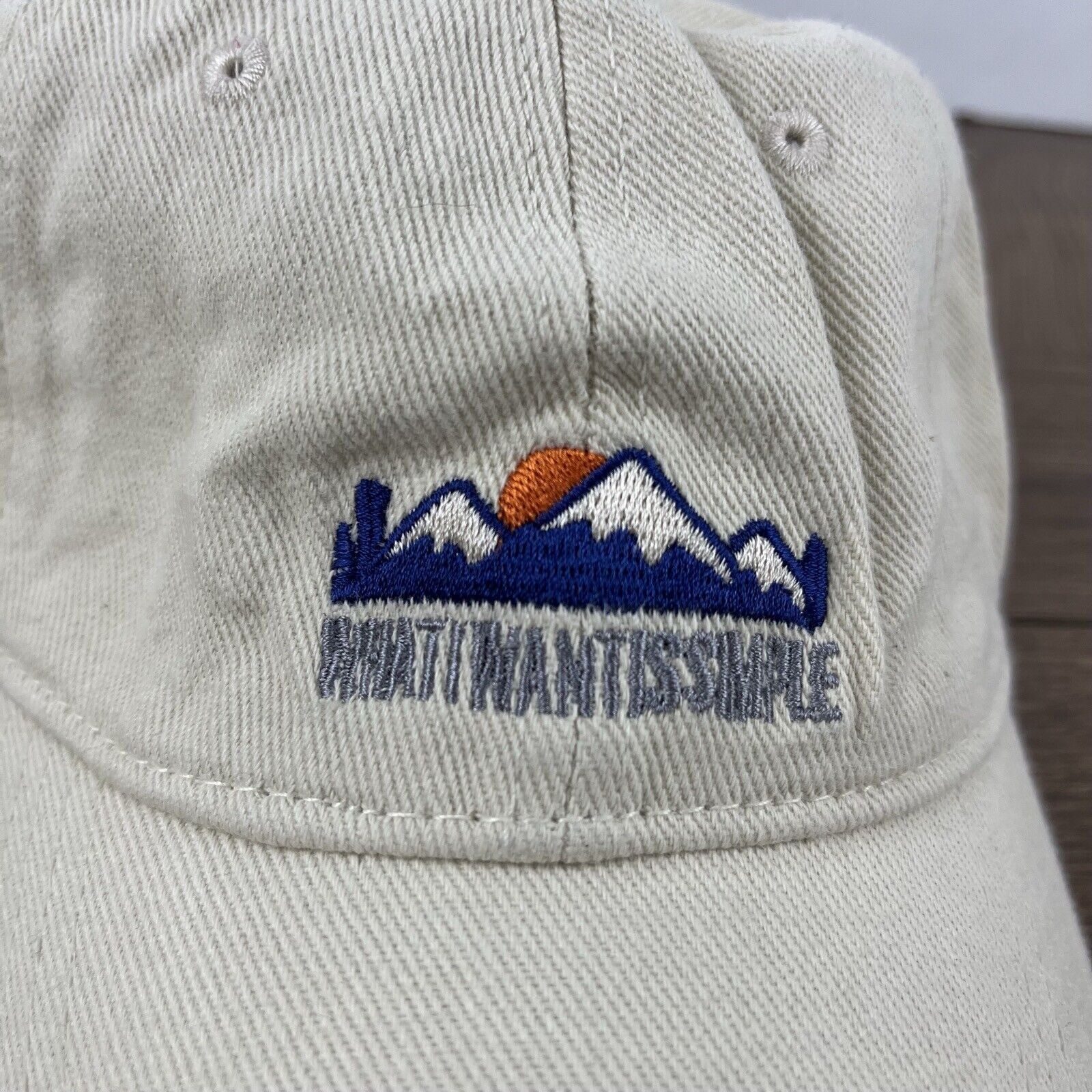 Other Simple Mountain Hat What I Want Simple Brown Cap Adjustable Size ONE SIZE - 7 Thumbnail