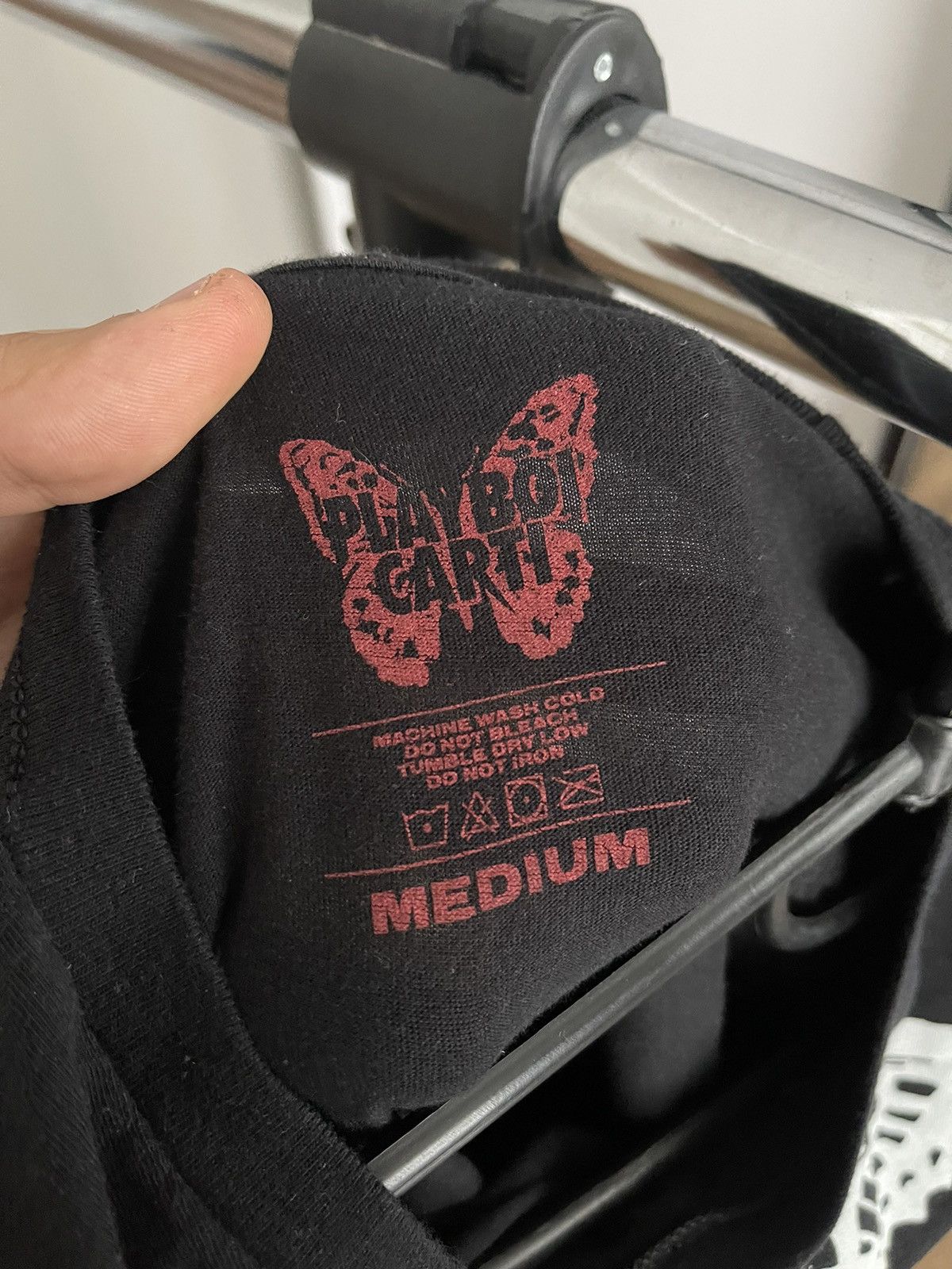 AWGE Playboi Carti Butterfly Skull T-Shirt Tee Rap Hip Hop Size US M / EU 48-50 / 2 - 15 Thumbnail