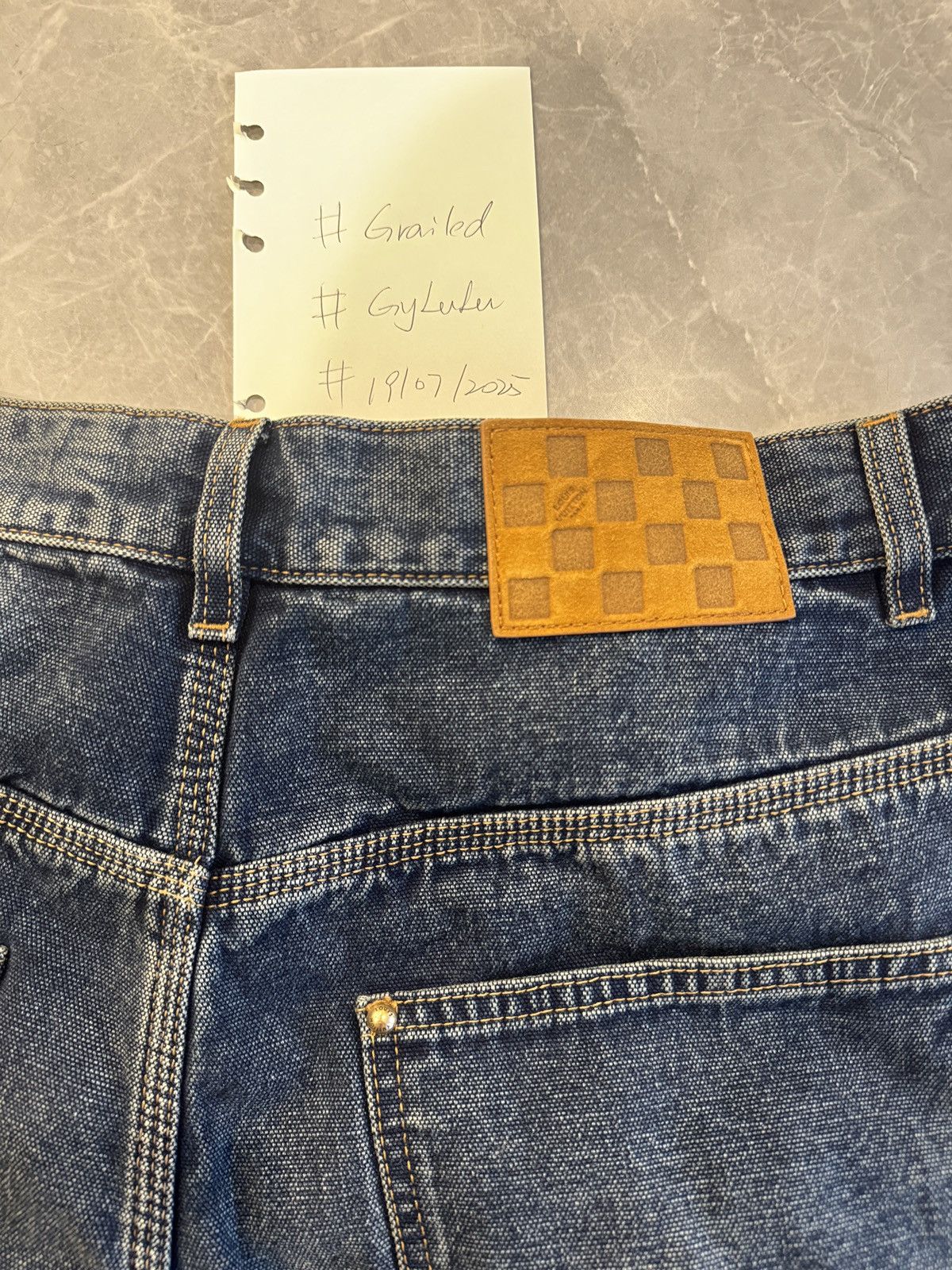 Louis Vuitton Denim Workwear Shorts Size US 33 - 18 Thumbnail