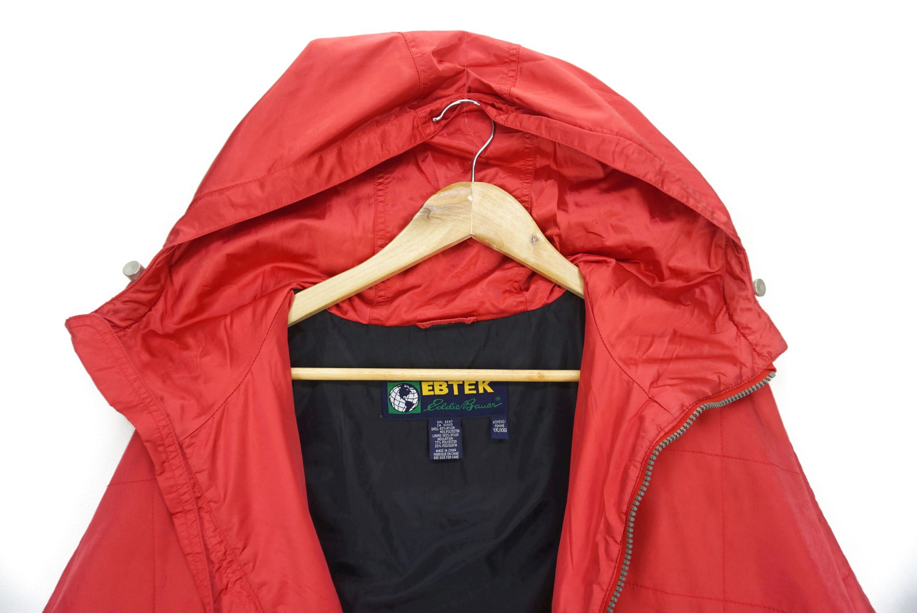 Eddie Bauer Vintage EBTEK Jacket Shiny Hooded Outdoor Mountaineering Size XXL / US 16-18 / IT 52-54 - 9 Thumbnail