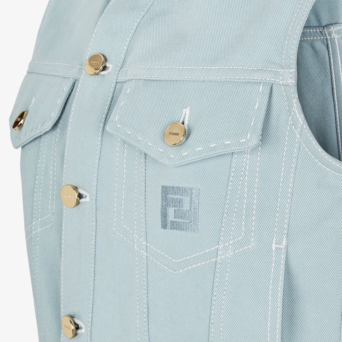 Fendi o1s1wg110525 Vests in Blue Size XS / US 0-2 / IT 36-38 - 2 Thumbnail