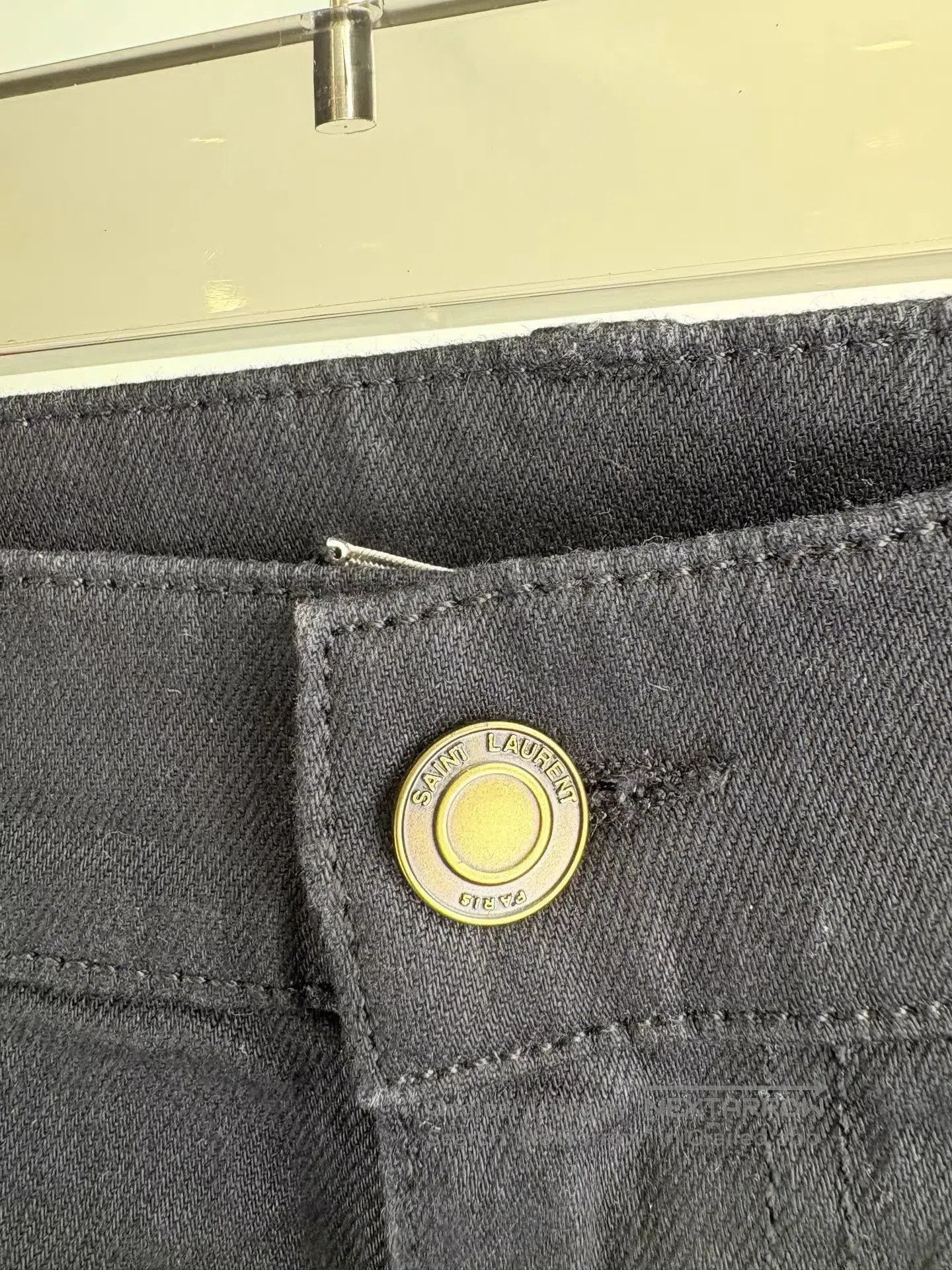 Saint Laurent Paris Black Ripped Denim Jeans Size 36. Size US 36 / EU 52 - 3 Thumbnail