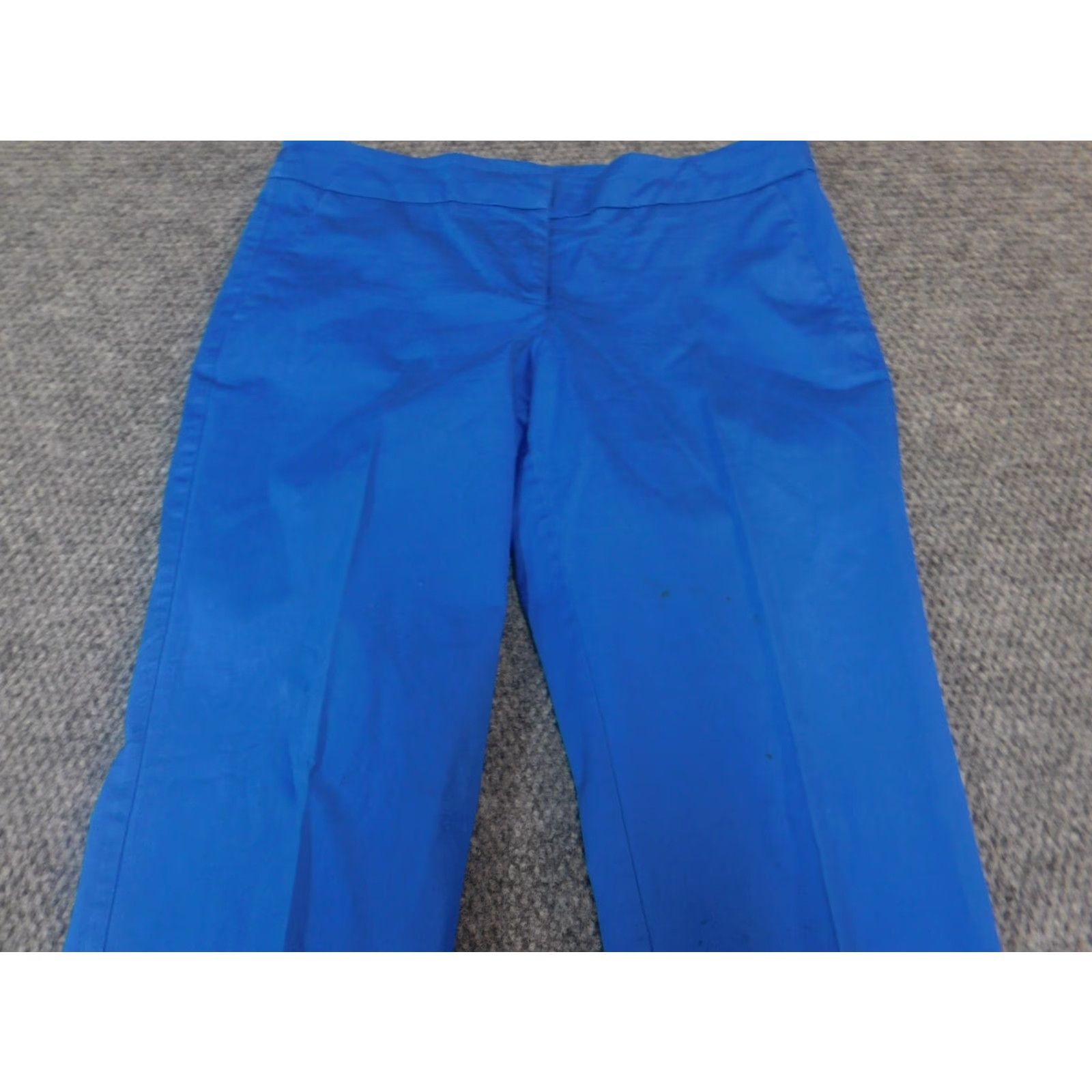 Vintage New York and Company Womens Pants 10 Blue Straight Chino Regular Inseam 26 in Stretch Comfort Casual 90s? American Environment? Size 32" / US 10 / IT 46 - 6 Thumbnail