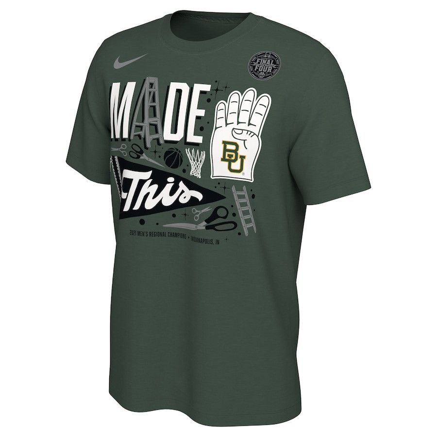 Nike The Nike Tee Mens Size XXL NCAA Baylor Univ Final Four 2021 Size US XXL / EU 58 / 5 - 2 Thumbnail