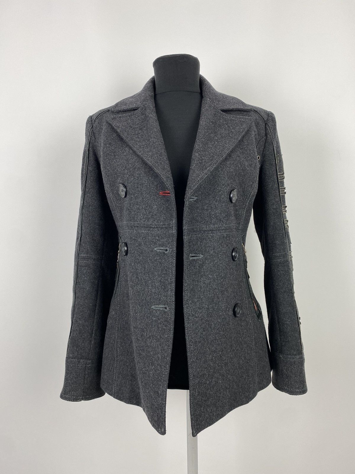 Costume National Y2K Vintage C’N’C for Ducati Double Breasted Wool Rider Coat Size S / US 4 / IT 40 - 2 Thumbnail