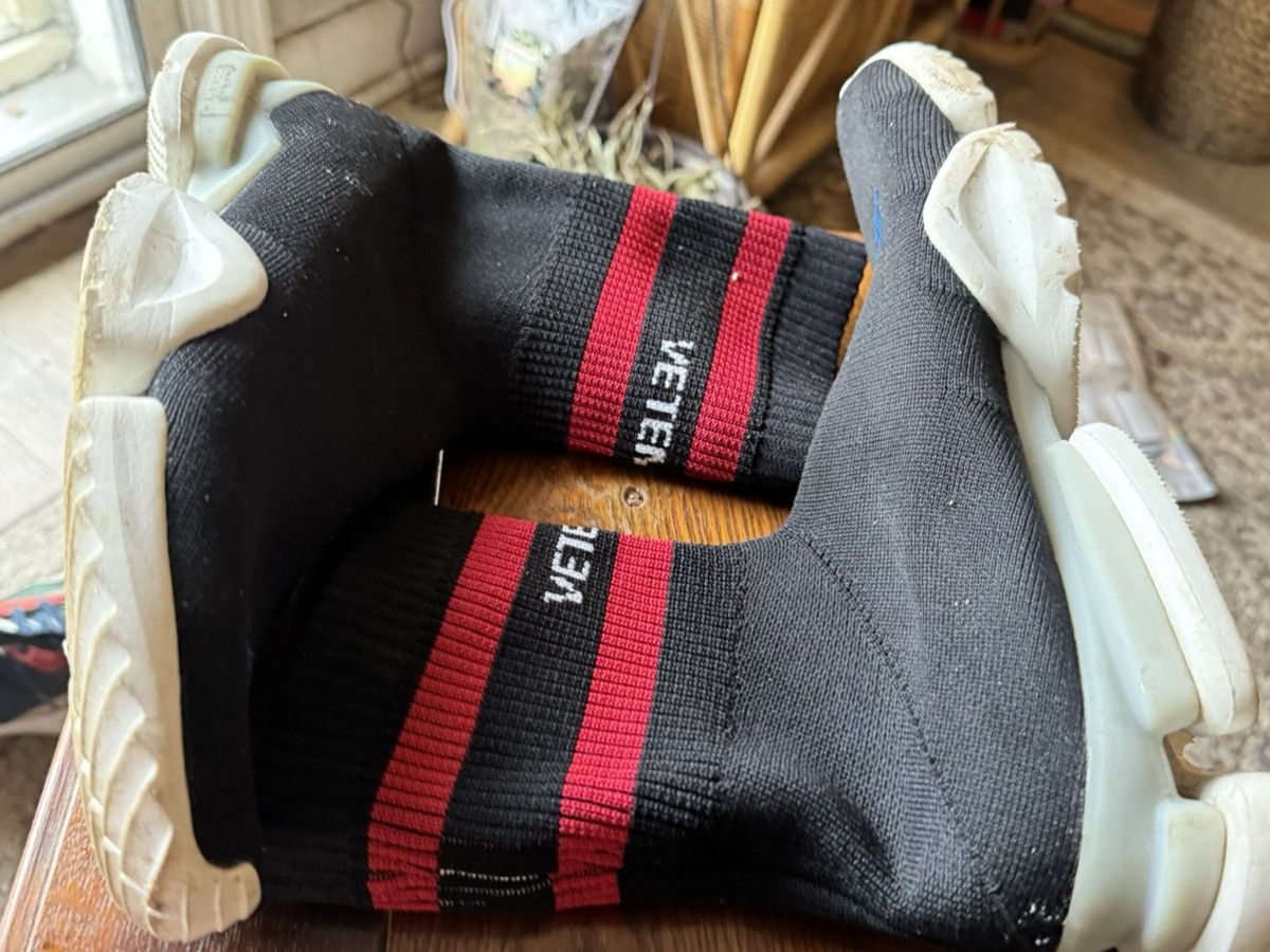 Reebok × Vetements Vetements x Reebok Sock Runner Sneakers – Black/Red Size 7.5 Size US 7.5 / EU 40-41 - 6 Thumbnail