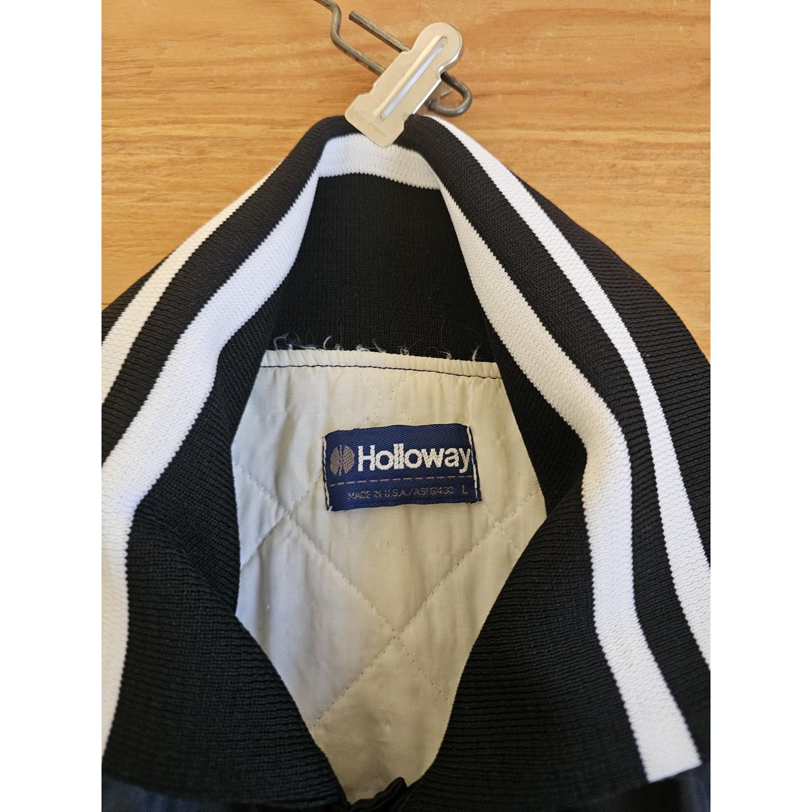 Holloway Santa Fe Railroad Baseball Style Black White Jacket L 1980s Size US L / EU 52-54 / 3 - 5 Thumbnail