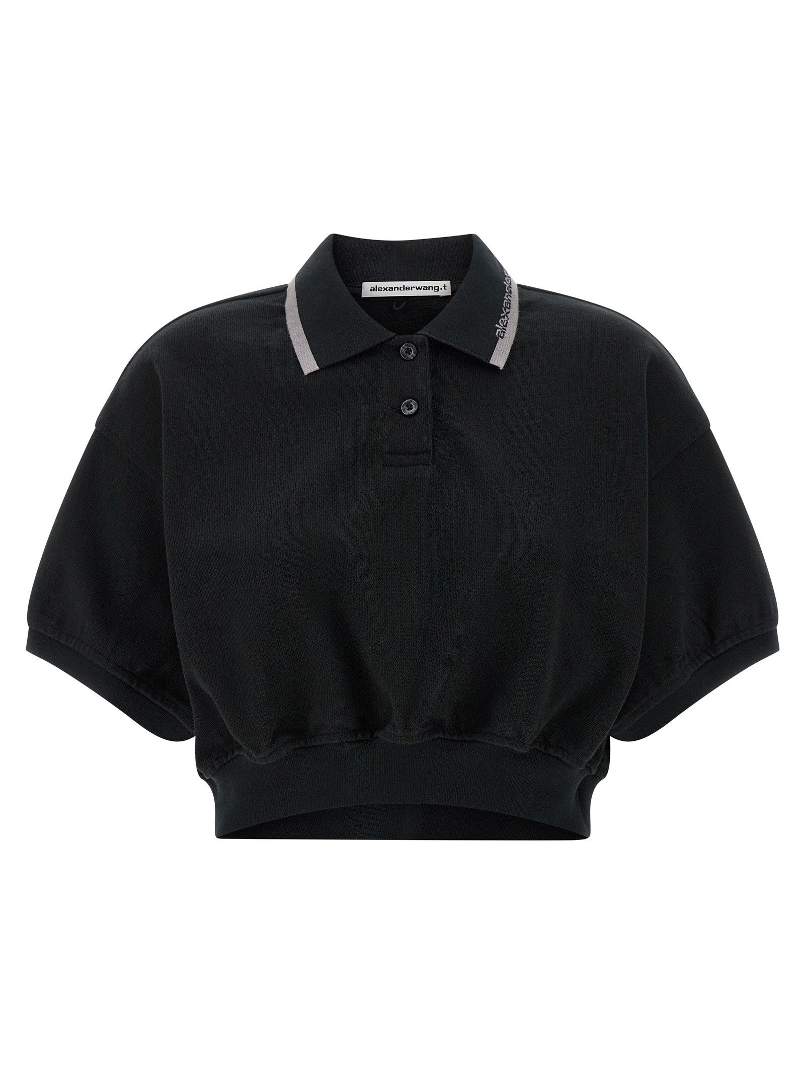 T by Alexander Wang Intarsia collar polo shirt Size S / US 4 / IT 40 - 1 Thumbnail
