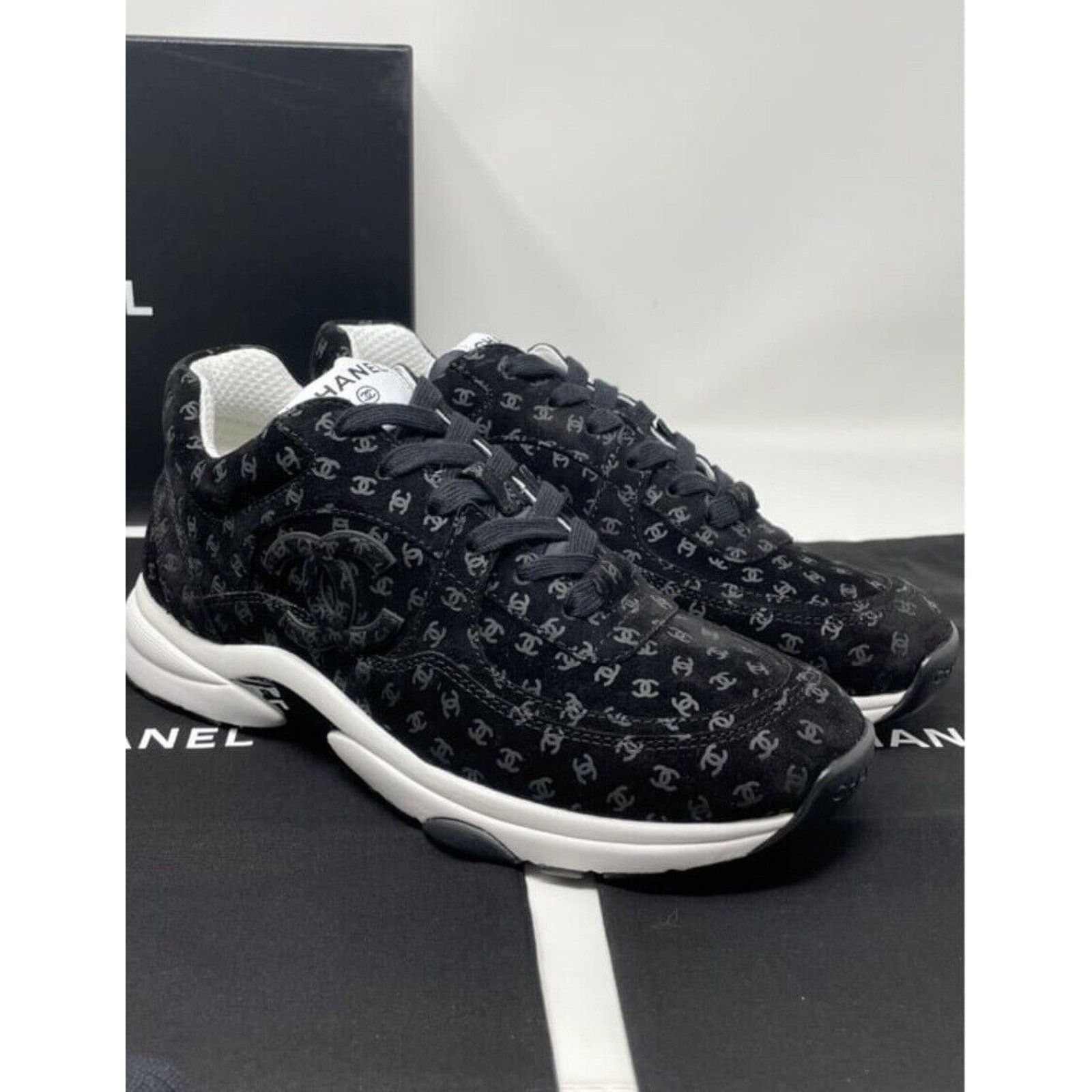 Chanel Chanel Sneakers Trail Runner Black W Size 9 Size US 8 / IT 38 - 2 Thumbnail