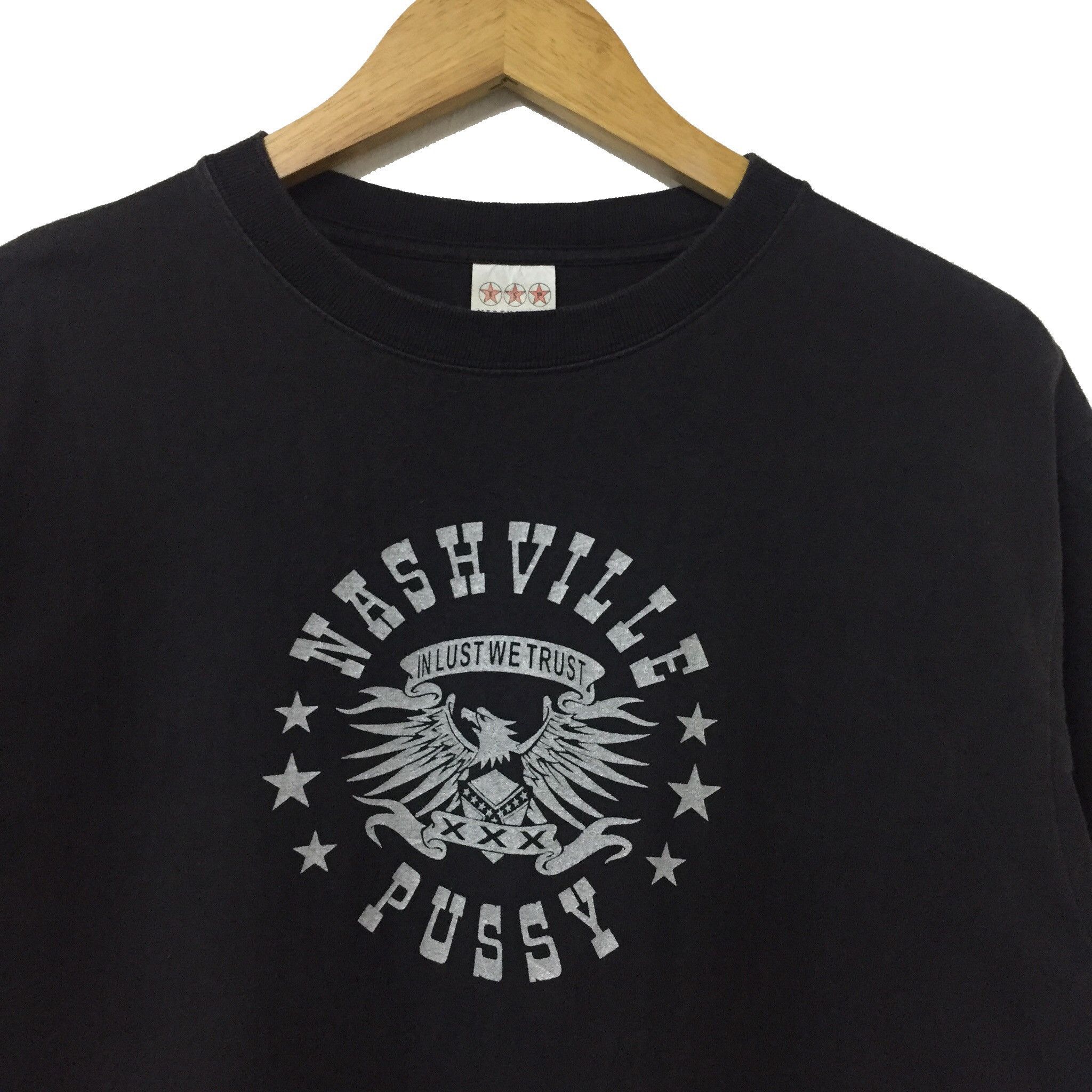Band Tees × Vintage VINTAGE NASHVILLE PUSSY AMERICAN ROCK BAND TSHIRT Size US M / EU 48-50 / 2 - 3 Thumbnail