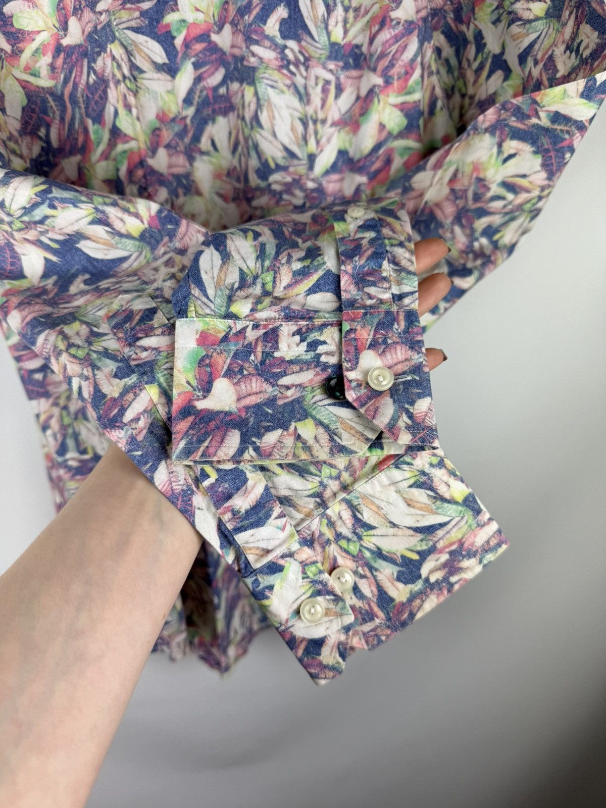 Eton Eton Contemporary Long Sleeve Floral Pattern Button Up Shirt Size US XL / EU 56 / 4 - 22 Thumbnail