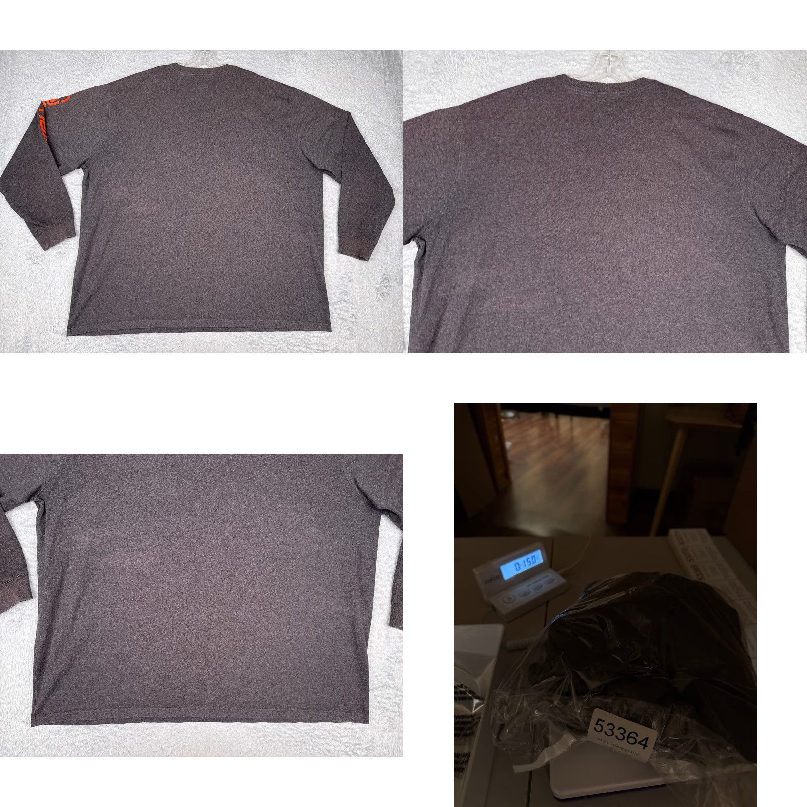 Carhartt Carhartt Shirt Men 2XL Gray Long Sleeve Crew Neck Cotton Blend Workwear Size US XXL / EU 58 / 5 - 9 Thumbnail