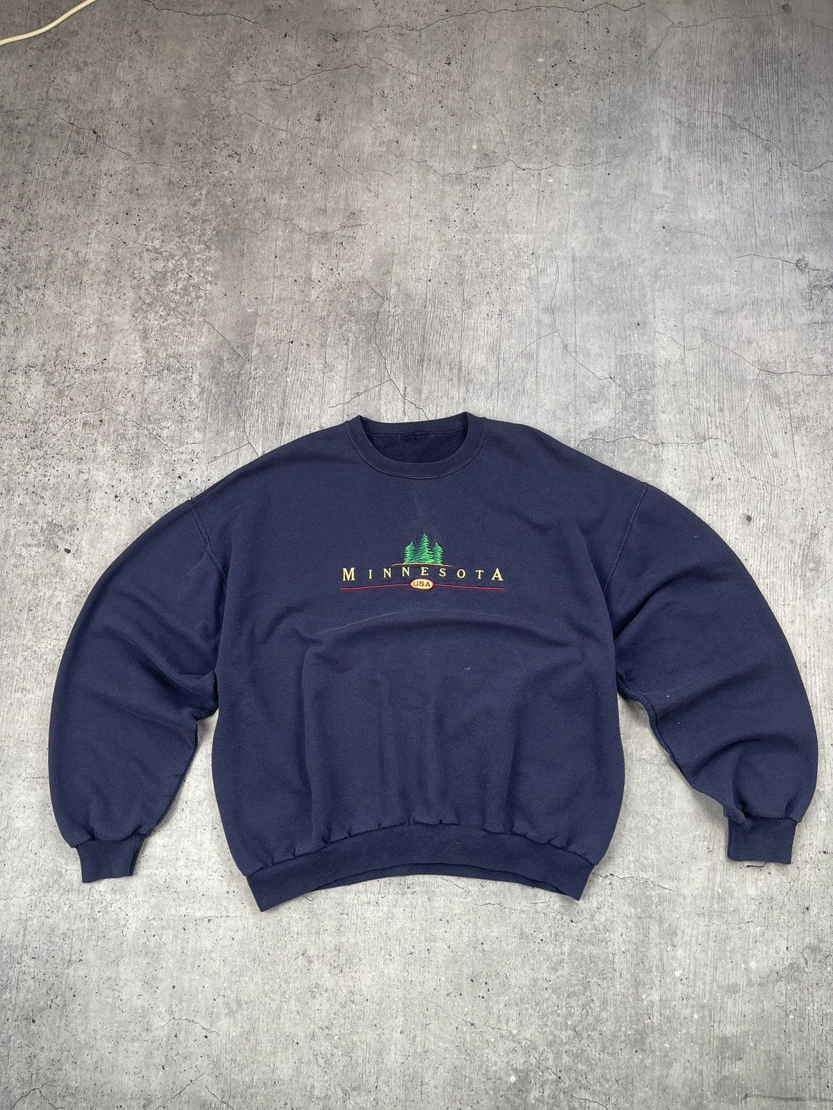 Vintage Vintage Baggy Minnesota sweatshirt Size US XL / EU 56 / 4 - 1 Thumbnail