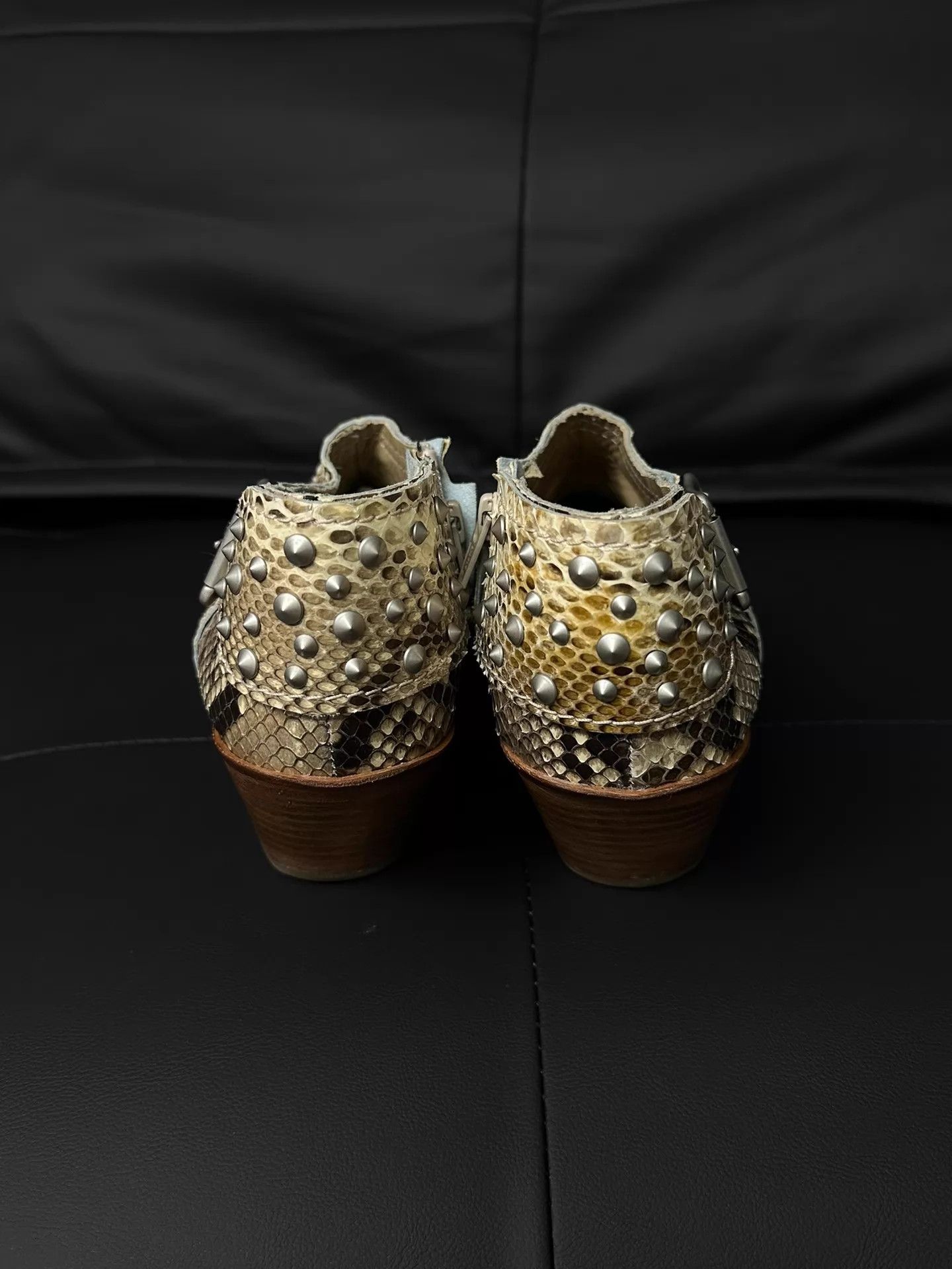 Junya Watanabe Junya Watanabe Snakeskin Riveted Pointed Shoe M 39 Size US 8.5 / EU 41-42 - 5 Thumbnail