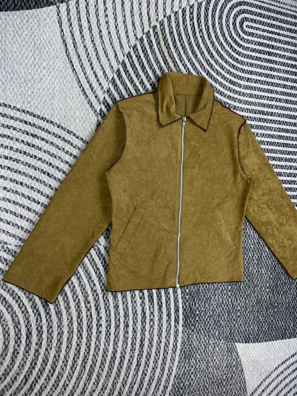 Jean Colonna 🔥RARE 90s JEAN COLONNA Brown Zipper Jacket Size S / US 4 / IT 40 - 3 Thumbnail