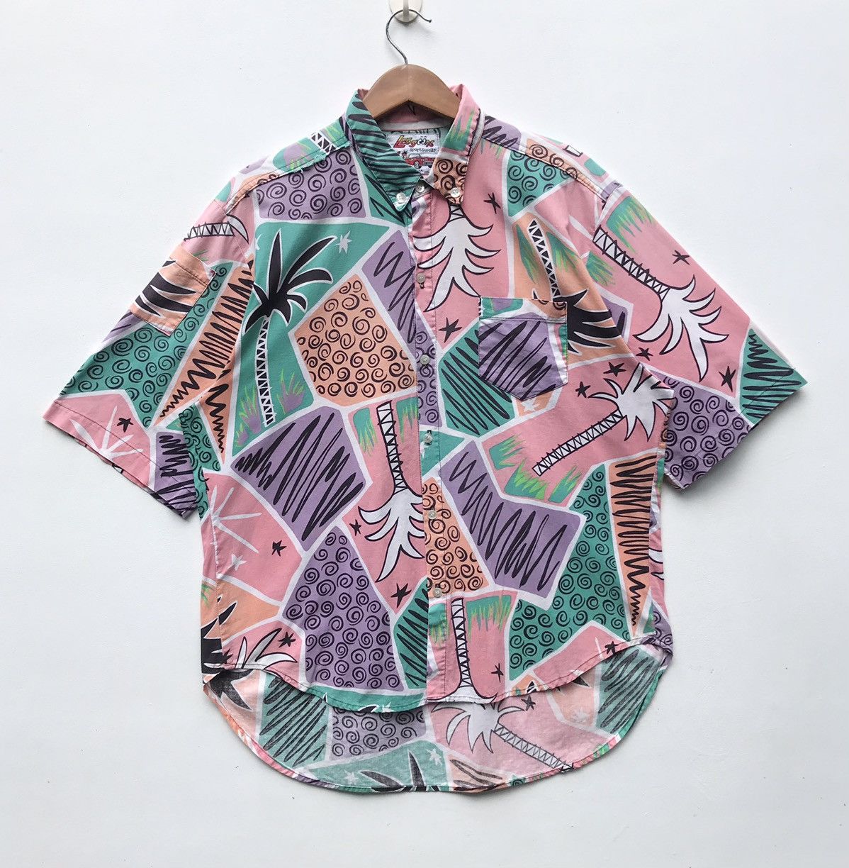Vintage Vintage 90s Leggoons Sportswear Hawaii Shirt Size US L / EU 52-54 / 3 - 1 Thumbnail