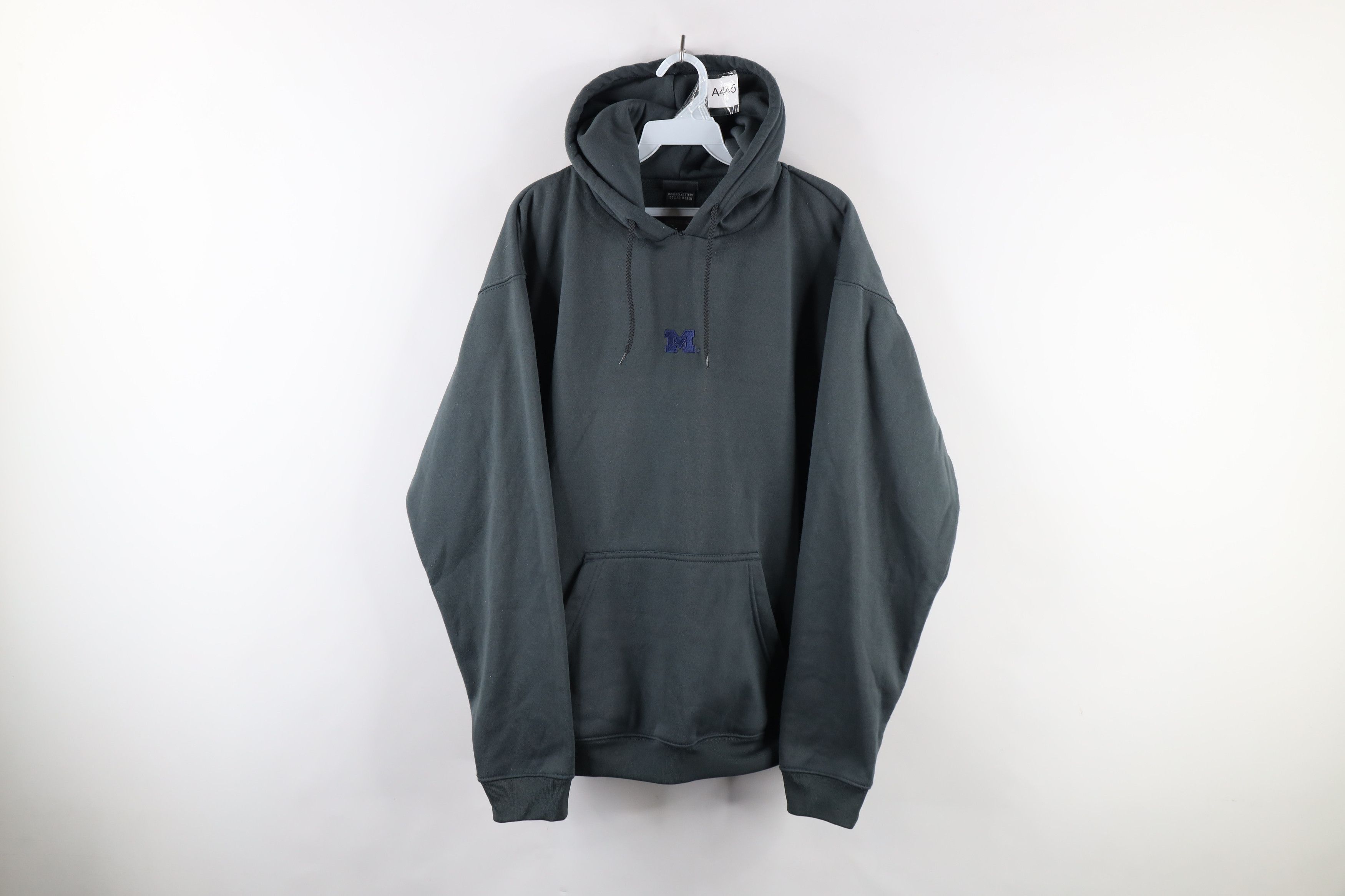 Vintage Vintage 90s University of Michigan Hoodie Sweatshirt Gray Size US M / EU 48-50 / 2 - 1 Thumbnail