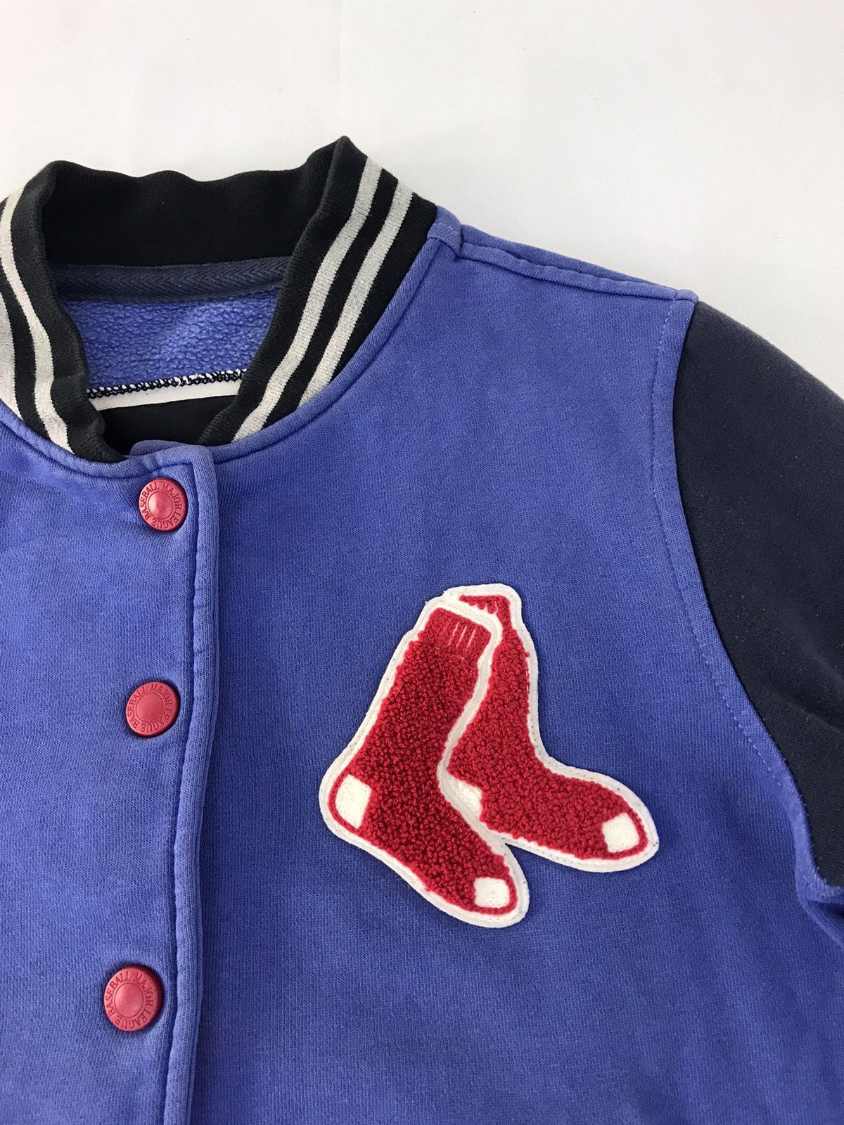 MLB Varsity Jacket MLB Boston RedSox Embroidery Logo Snap Button Size M / US 6-8 / IT 42-44 - 4 Thumbnail