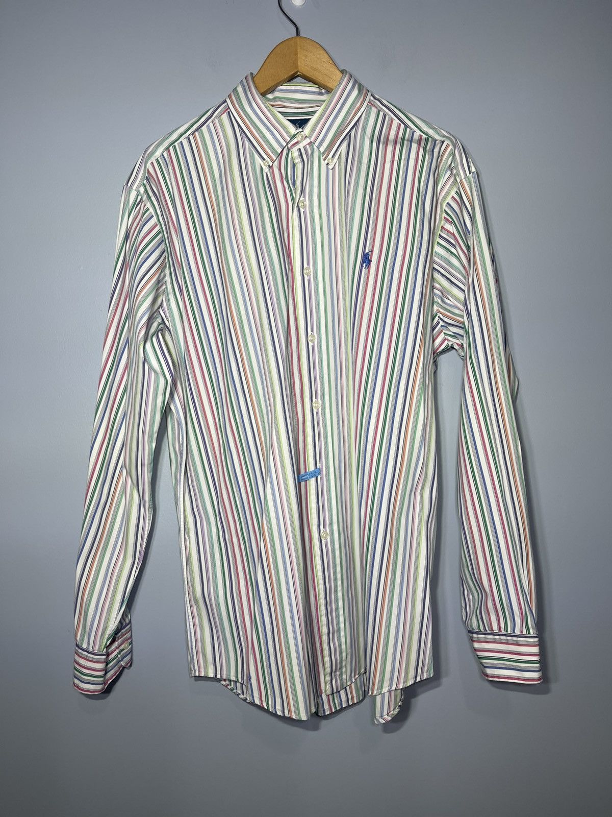Polo Ralph Lauren Polo Ralph Lauren 90’s Striped L/S Button Down Men’s Sz L Size US L / EU 52-54 / 3 - 2 Thumbnail