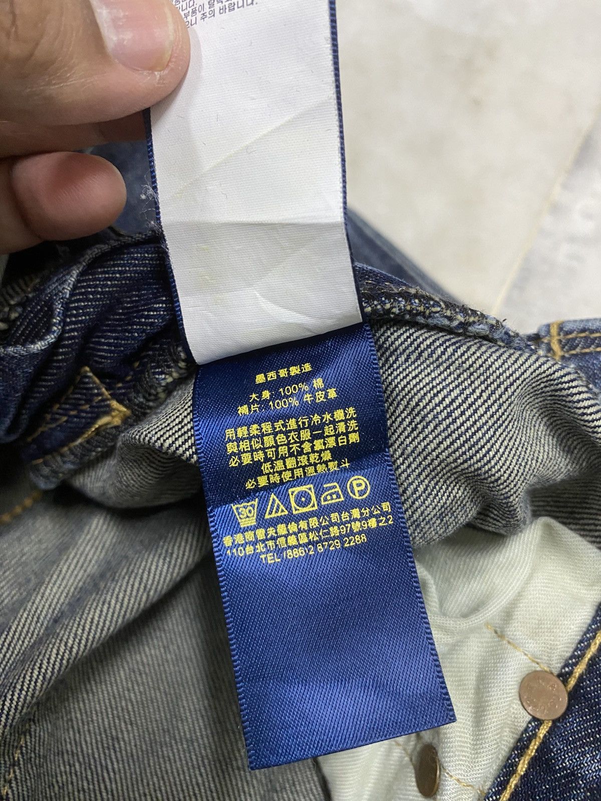 Polo Ralph Lauren Size 31x30 Vintage Polo Ralph Lauren Distressed Jeans Faded Size US 31 - 11 Thumbnail