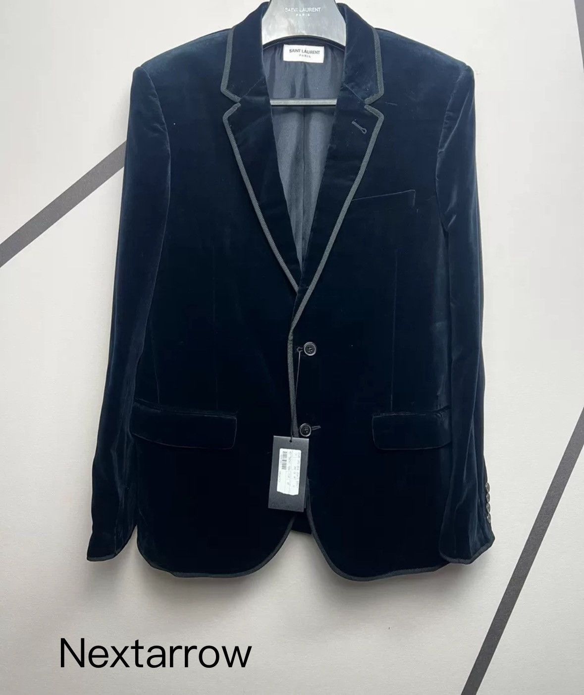 Saint Laurent Paris × Yves Saint Laurent Saint Laurent SLP Authentic Blue Velvet Palace Suit Size US M / EU 48-50 / 2 - 1 Thumbnail