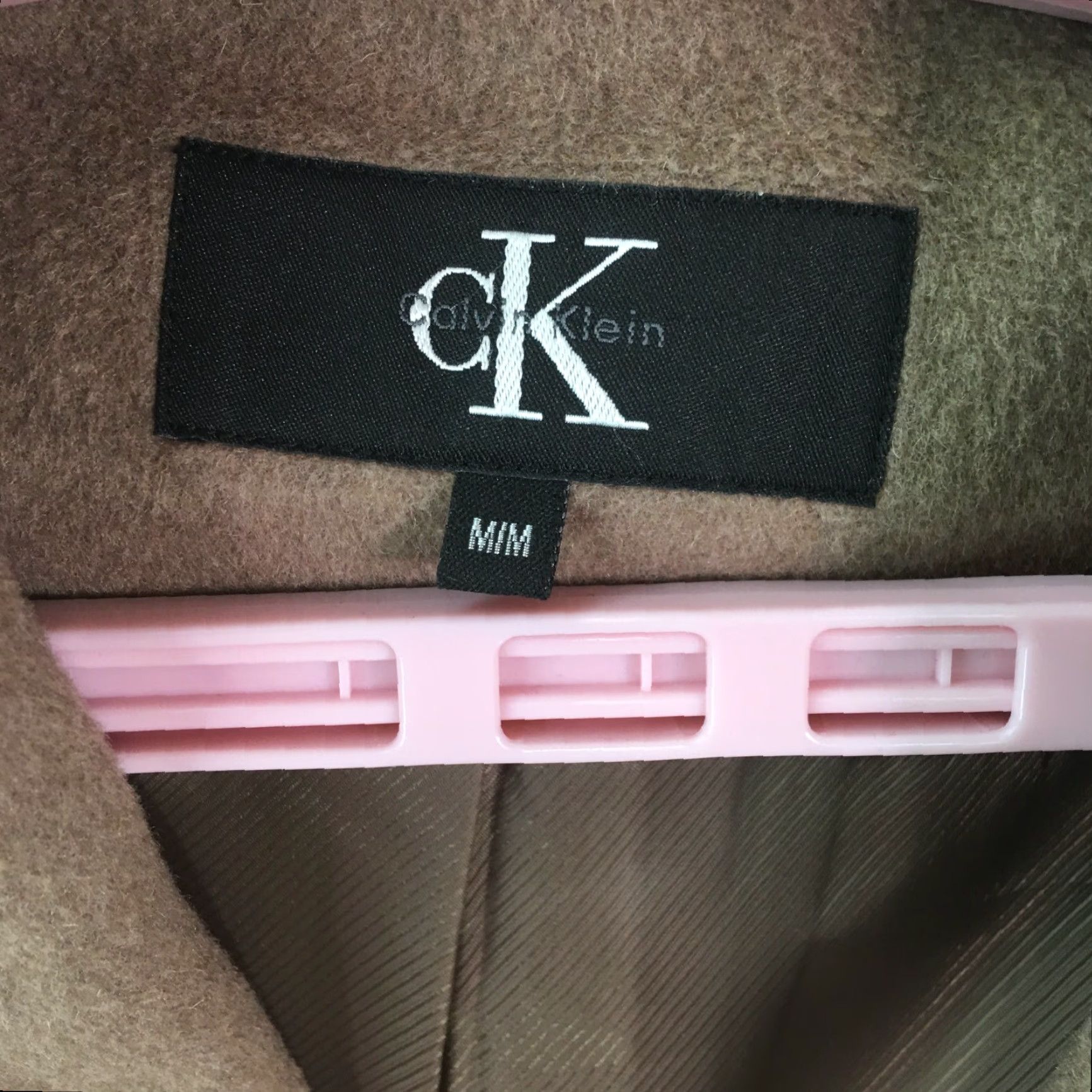 Calvin Klein Calvin Klein Womens Coat Wool Blend Beige Medium Long Sleeve Overcoat Size M / US 6-8 / IT 42-44 - 4 Thumbnail