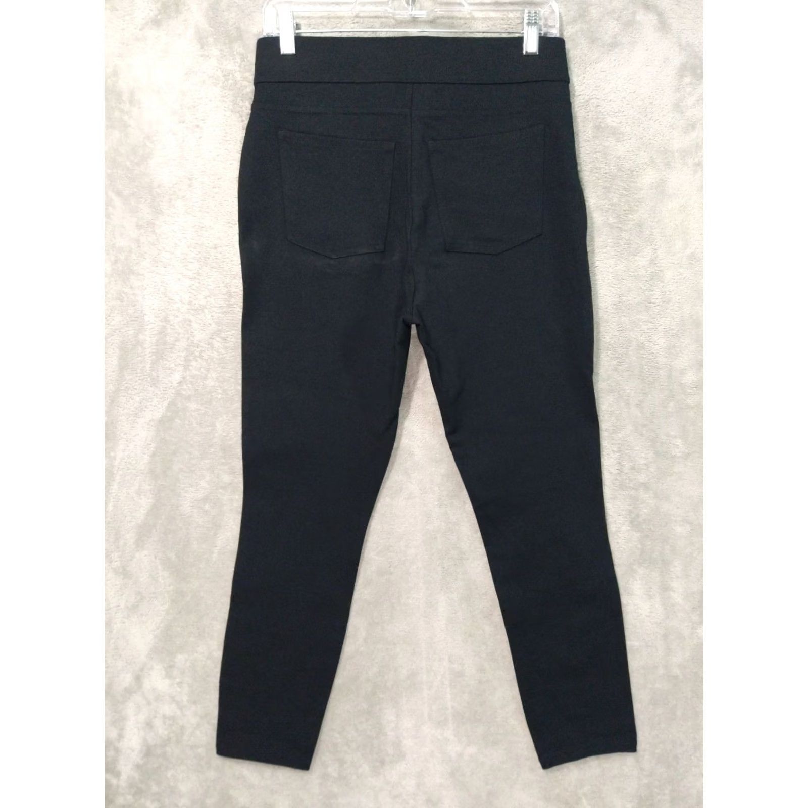 Spanx Spanx Pants Womens Large Black Stretch Skinny Ankle High Rise Pull On Slim Front Flat Front Spring Fall Winter Casual Business Mens Womens Size 36" / US 14 / IT 50 - 2 Thumbnail