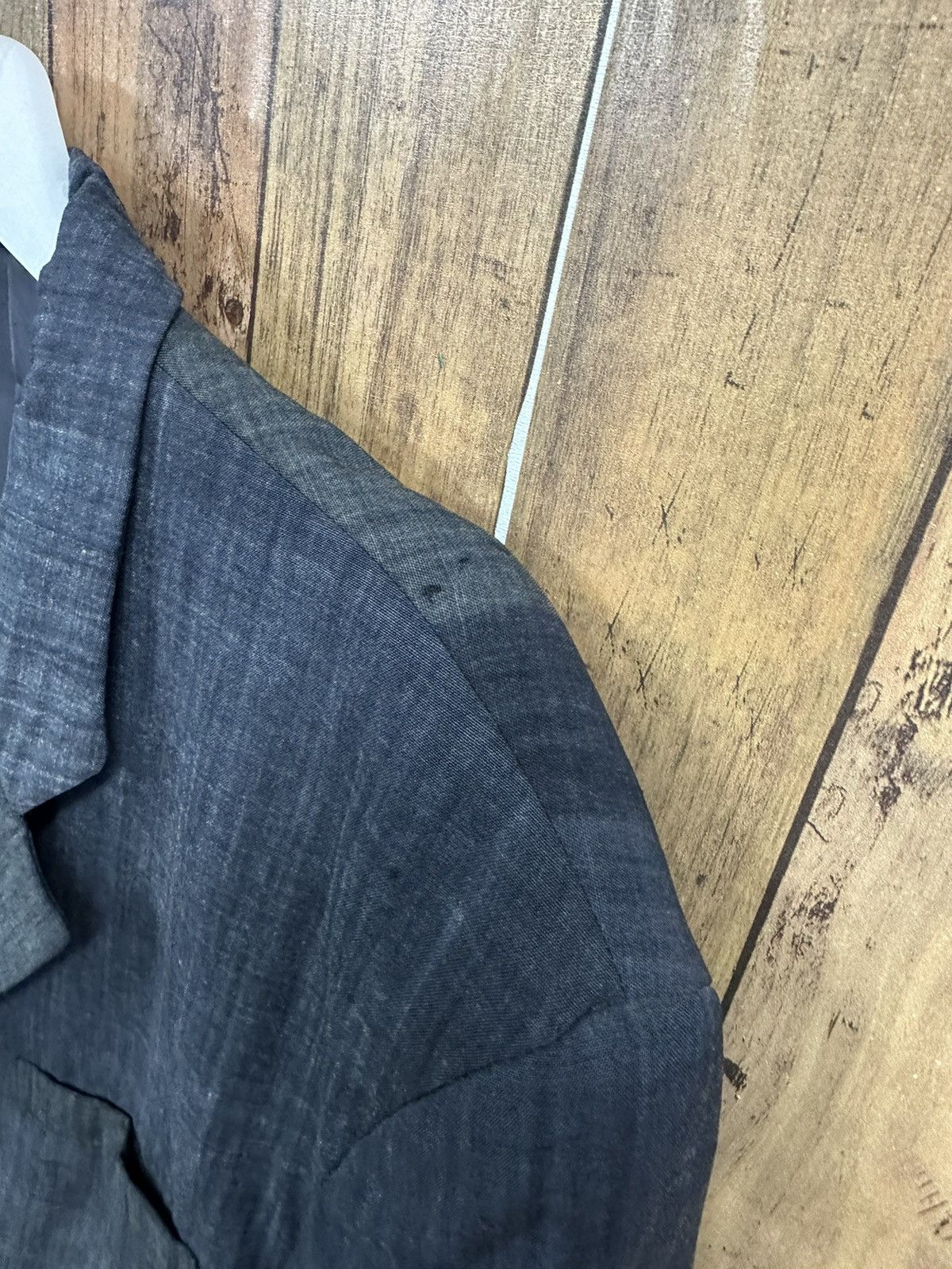 Comme des Garcons × Comme des Garcons Homme Plus × Designer Vintage Comme des Garcons AD1995 Wool Distressed Blazer Z33 Size 40S - 8 Thumbnail