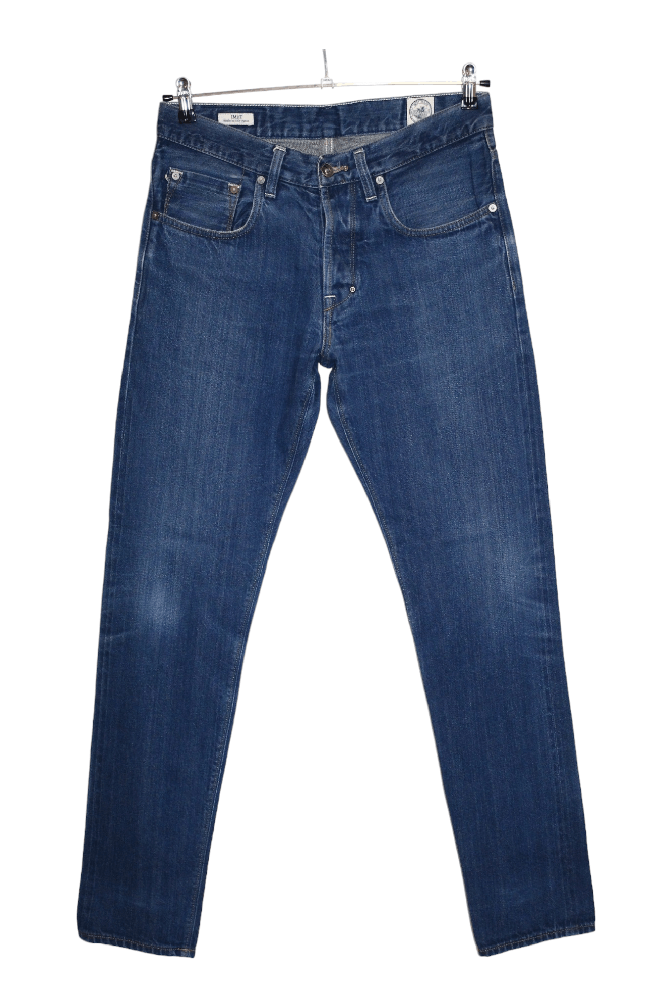 Blue Blue Japan IMjiT35020 803 F18 AGHI STRETTI 14oz selvedge natural indigo Size US 32 / EU 48 - 1 Thumbnail