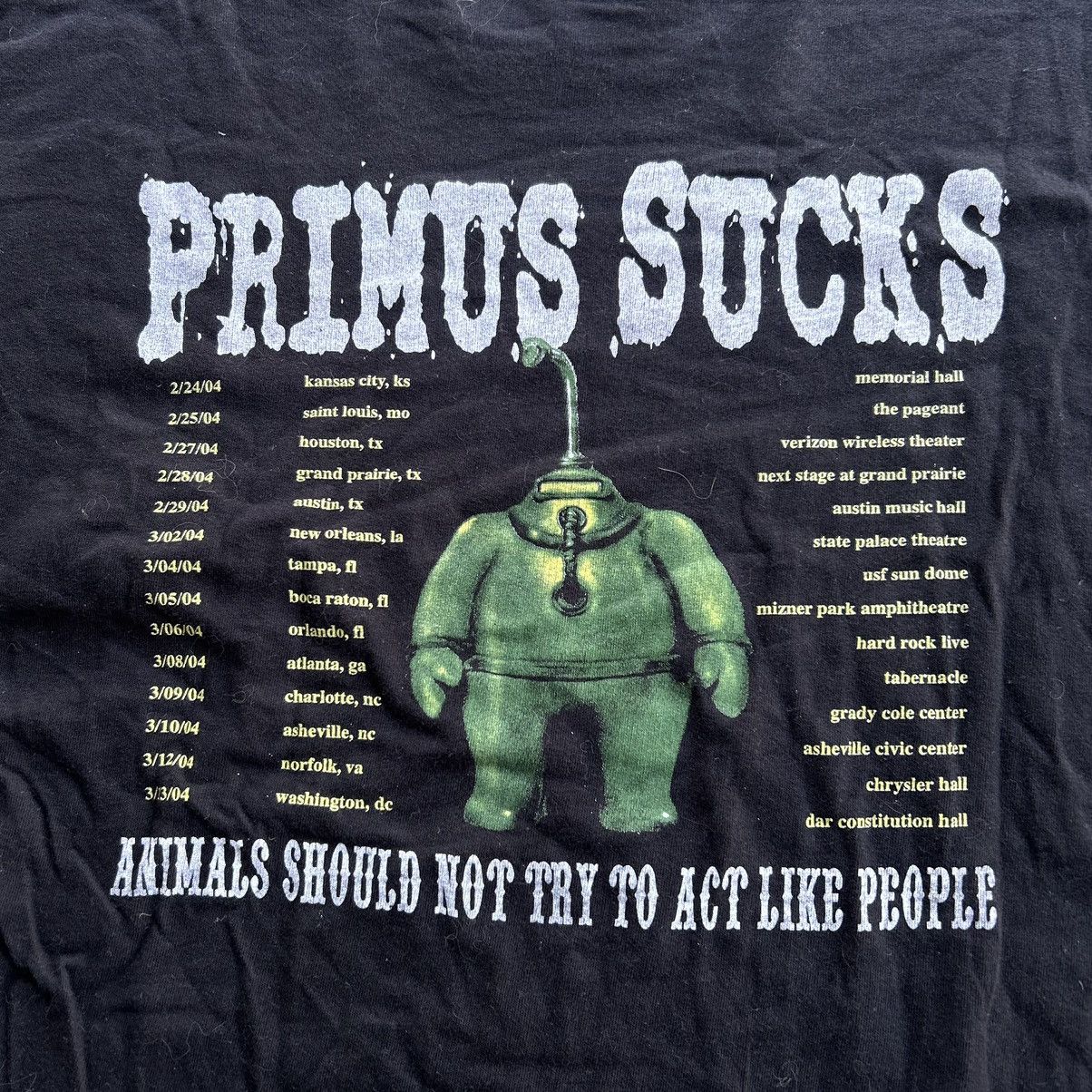 Band Tees Vintage Primus Band Should Not Try To Act Like People Shirt Size US L / EU 52-54 / 3 - 7 Thumbnail