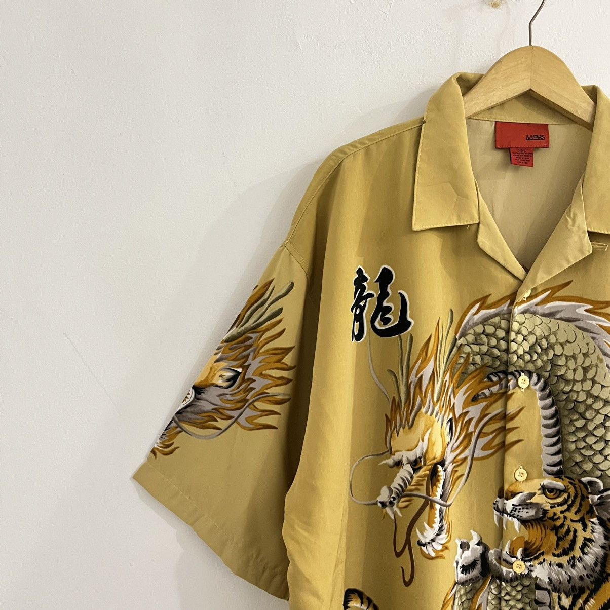 Japanese Brand Hex Dragon Y2K Style Button Up Shirt - JUN25 Size US XXL / EU 58 / 5 - 4 Thumbnail