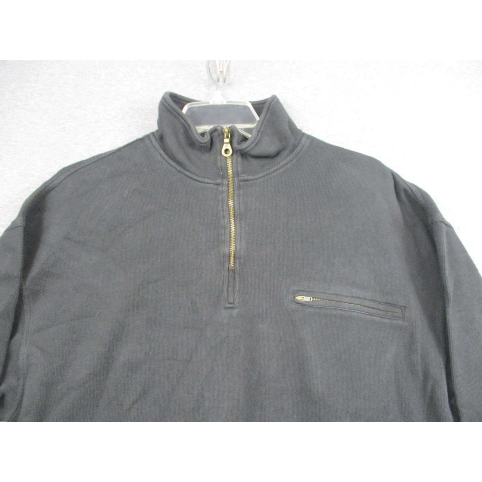 Pendleton Pendleton Sweater Adult XL Black Mock Neck 1/4 Zip Size US XL / EU 56 / 4 - 3 Thumbnail