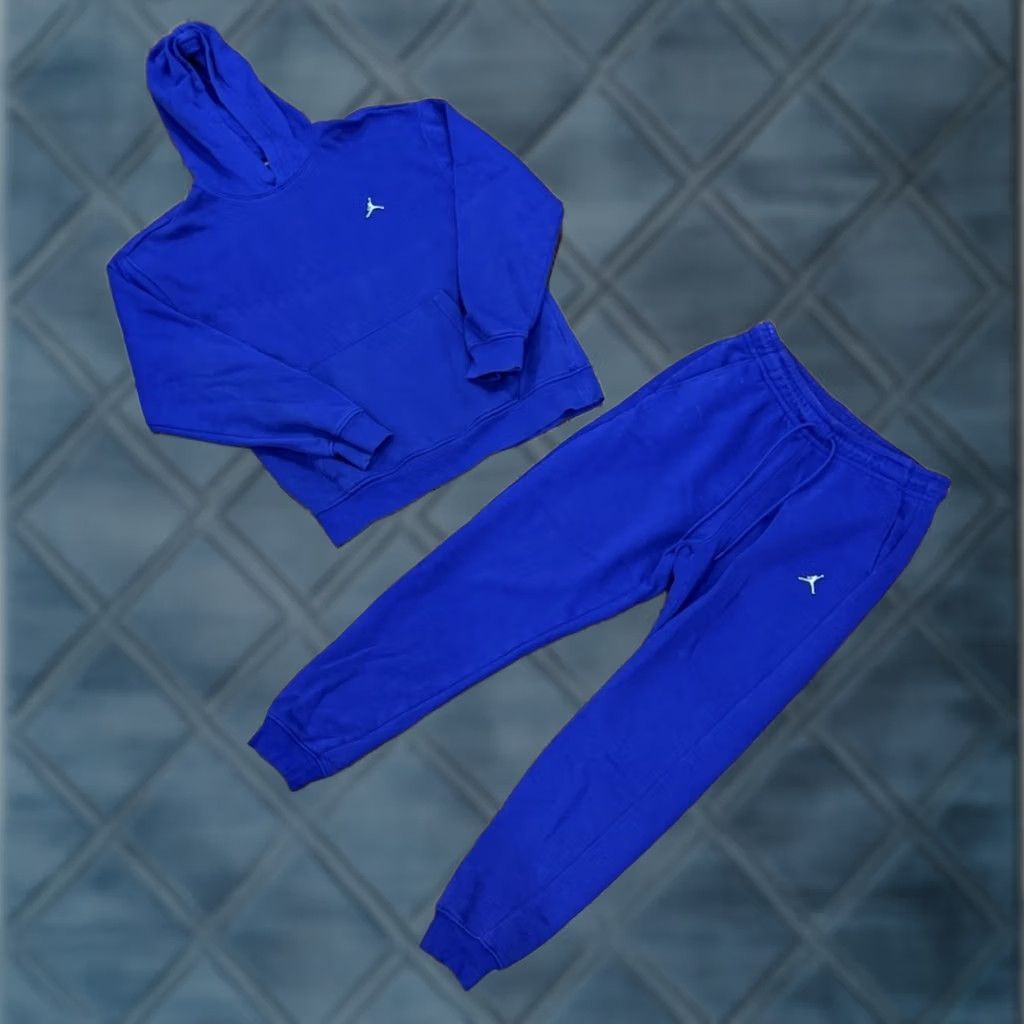 Jordan Brand Air Jordan Essentials Men’s Sweatsuit Purple 2 Piece Hoodie Pants Size M Sweatshirt & Sweatpants Tracksuit Activewear Winter Fall Mens Black Size US M / EU 48-50 / 2 - 1 Thumbnail