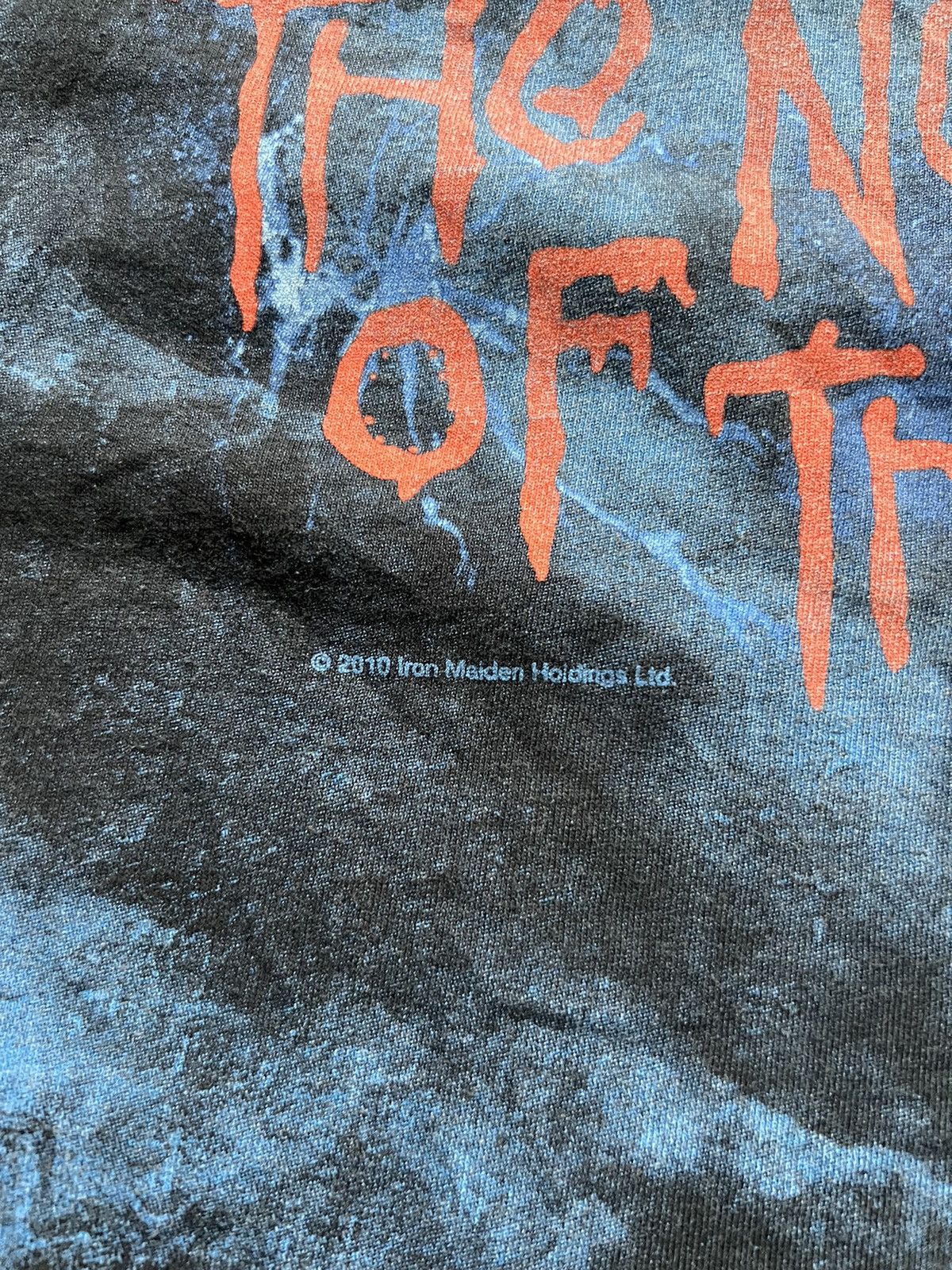 Band Tees × Iron Maiden × Vintage Iron Maiden 2010 Vntage T-shirt Printed Boxy Size US L / EU 52-54 / 3 - 11 Thumbnail