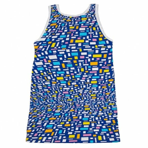 Comme des Garcons SHIRT Sleeveless Square Print Long Tank Top Size US L / EU 52-54 / 3 - 6 Thumbnail