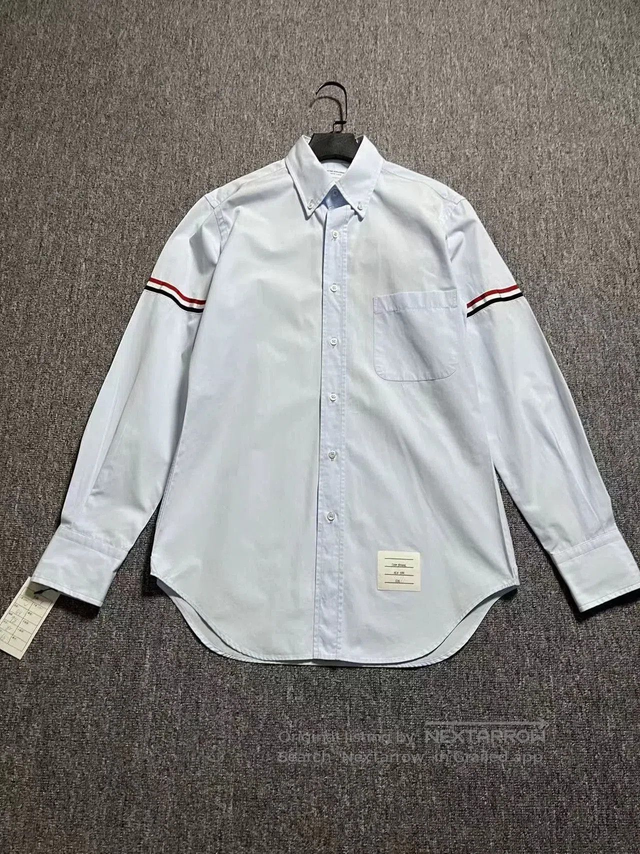 Thom Browne Thom Browne Blue Striped Shirt for Men. Size US S / EU 44-46 / 1 - 1 Thumbnail