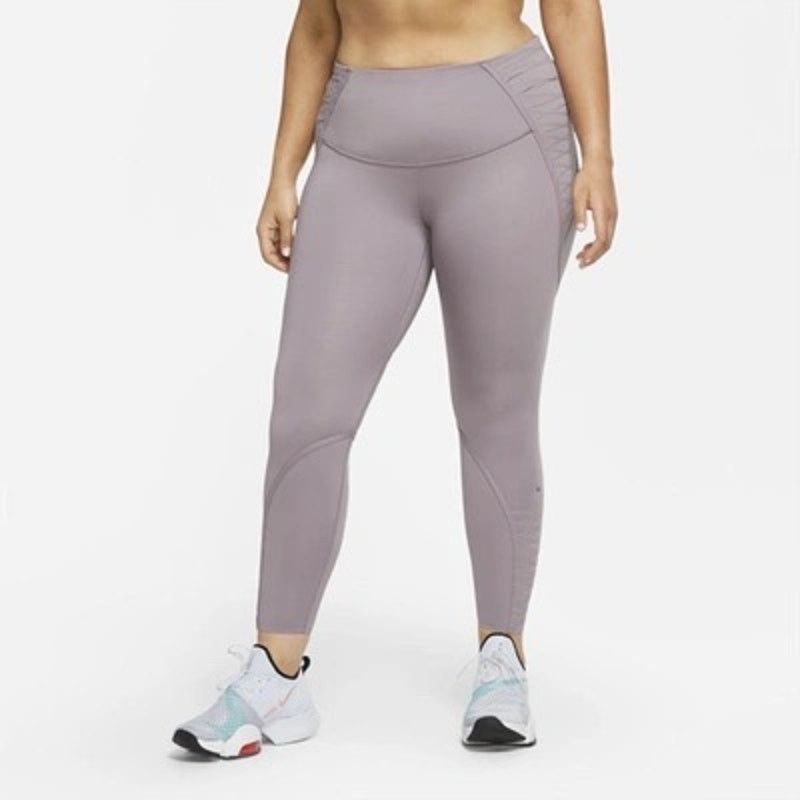 Nike Nike Dri-Fit One Luxe Lace Leggings In Purple Women's Plus Size 38" / US 16 / IT 52 - 1 Thumbnail