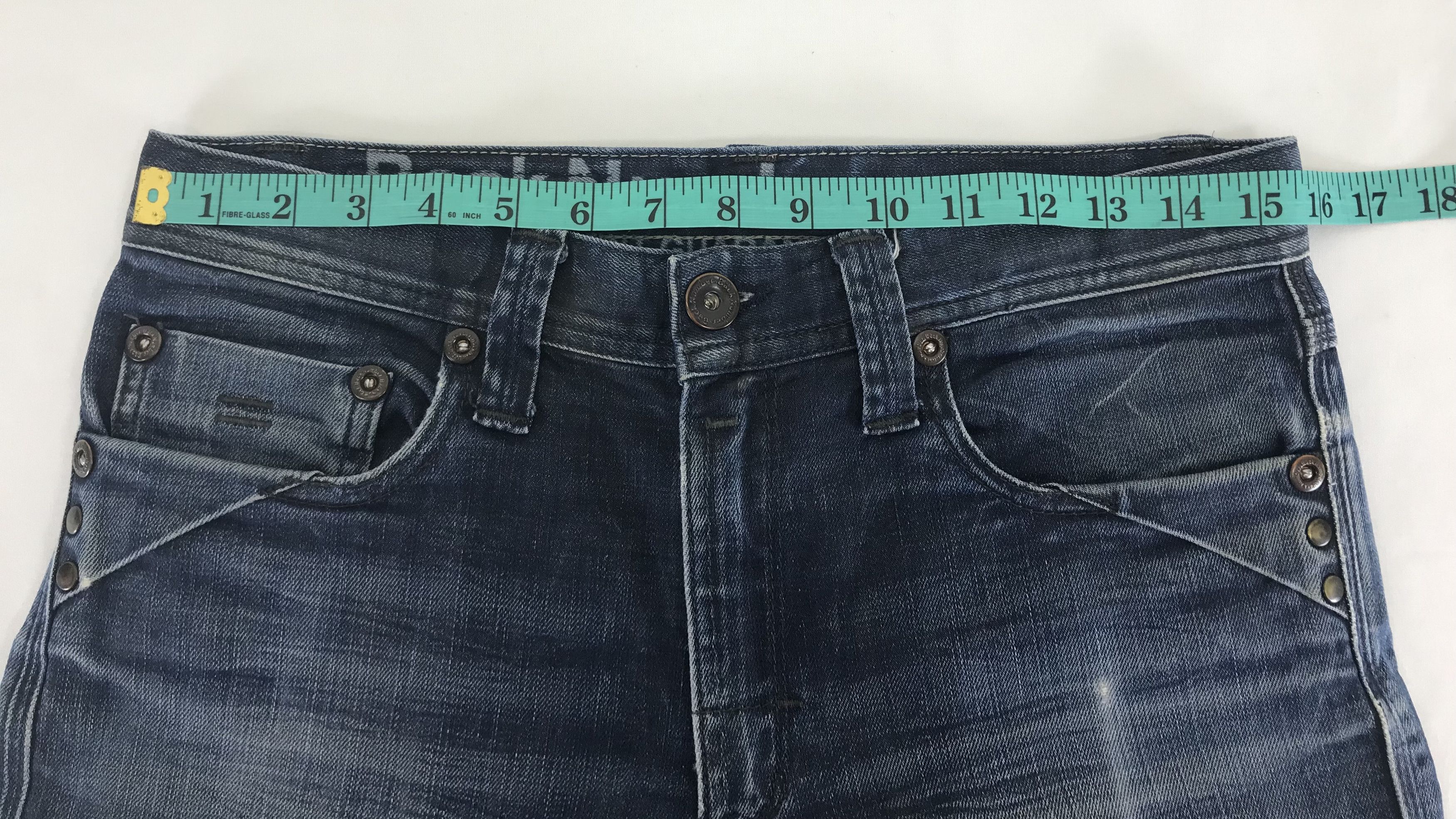 Japanese Brand Vintage Back Number Japanese Blue Jeans Size US 30 / EU 46 - 14 Thumbnail