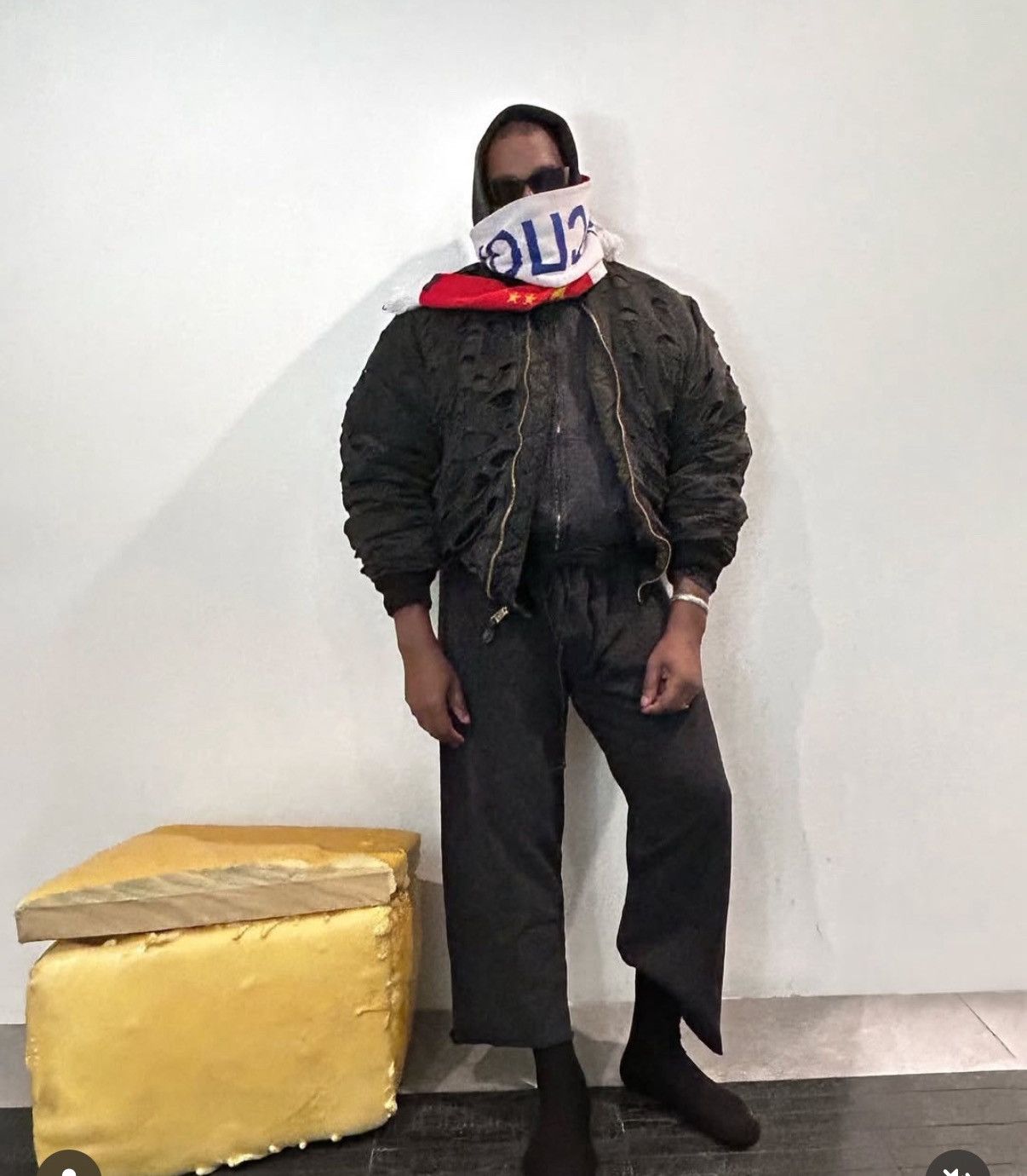 Gosha Rubchinskiy Gosha Rubchinskiy Paccbet Slava Mogutin Scarf Muffler Size ONE SIZE - 2 Thumbnail