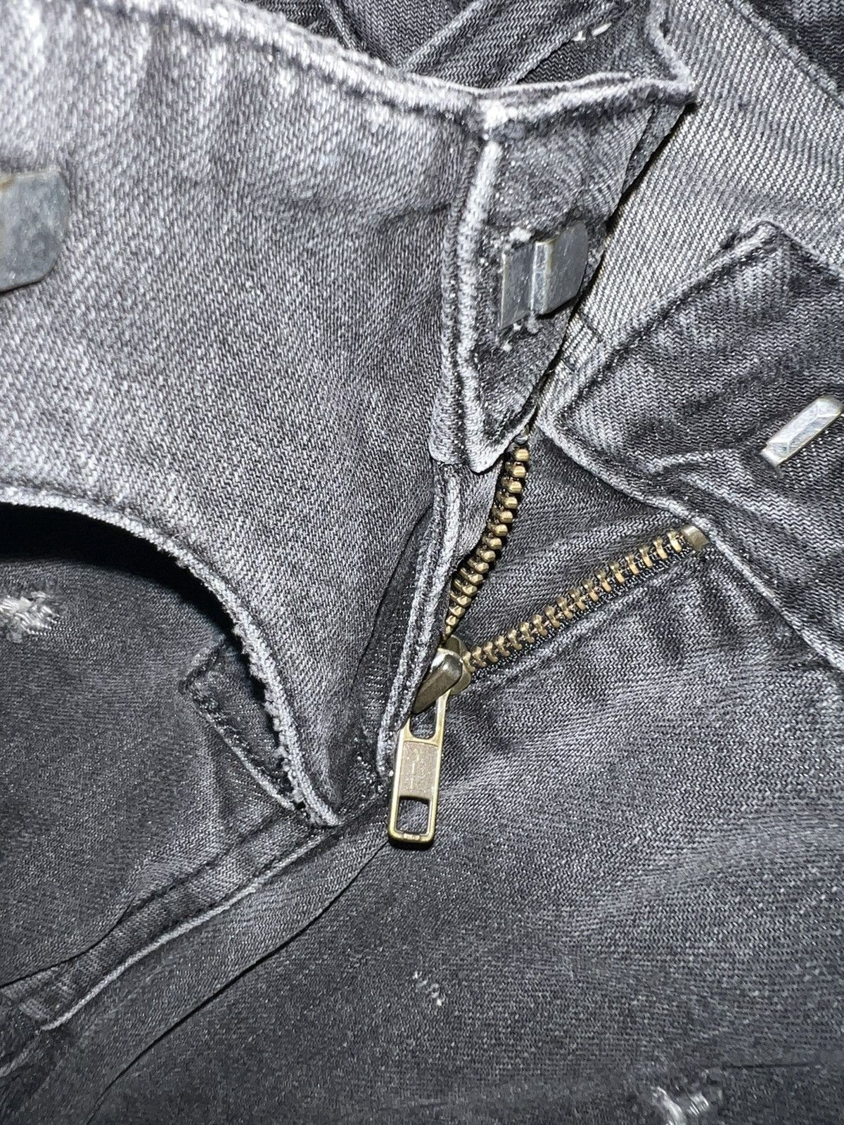 Balmain Rare Balmain by Christophe Decarnin distressed biker denim ➕ Size 26" / US 2 / IT 38 - 16 Thumbnail