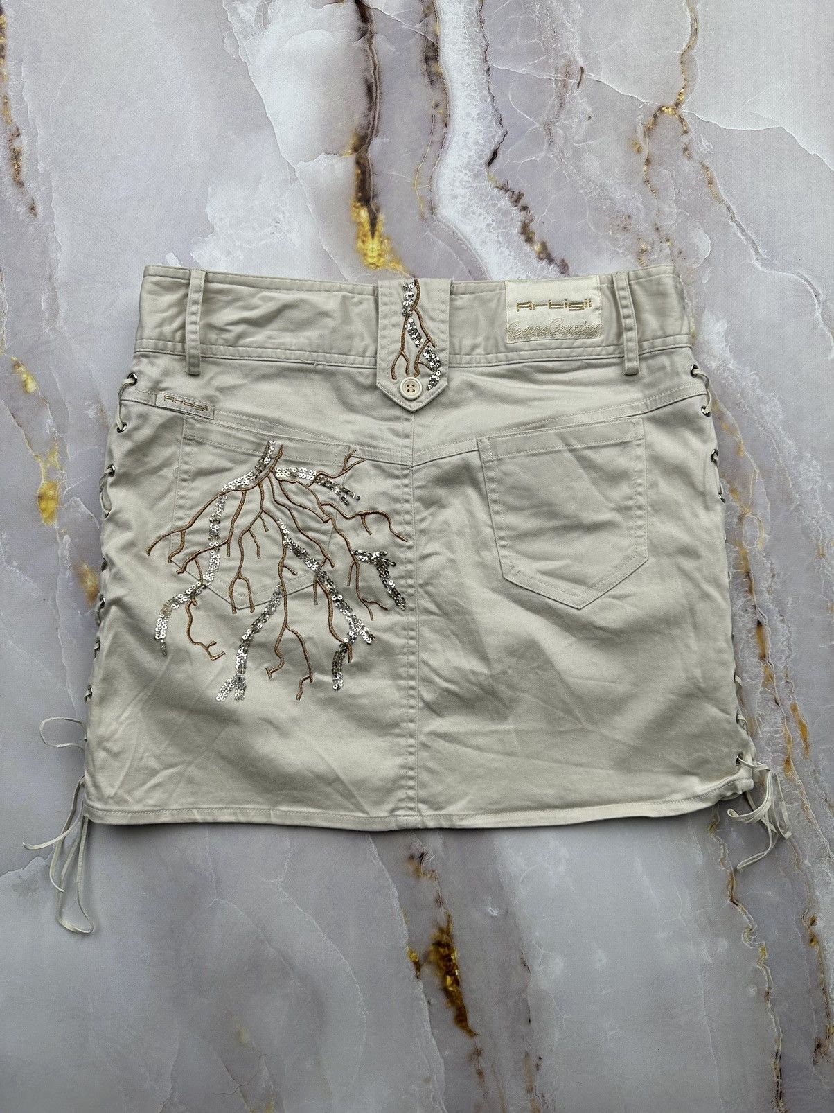 Japanese Brand Vintage Mini Skirt Size 26" / US 2 / IT 38 - 7 Thumbnail