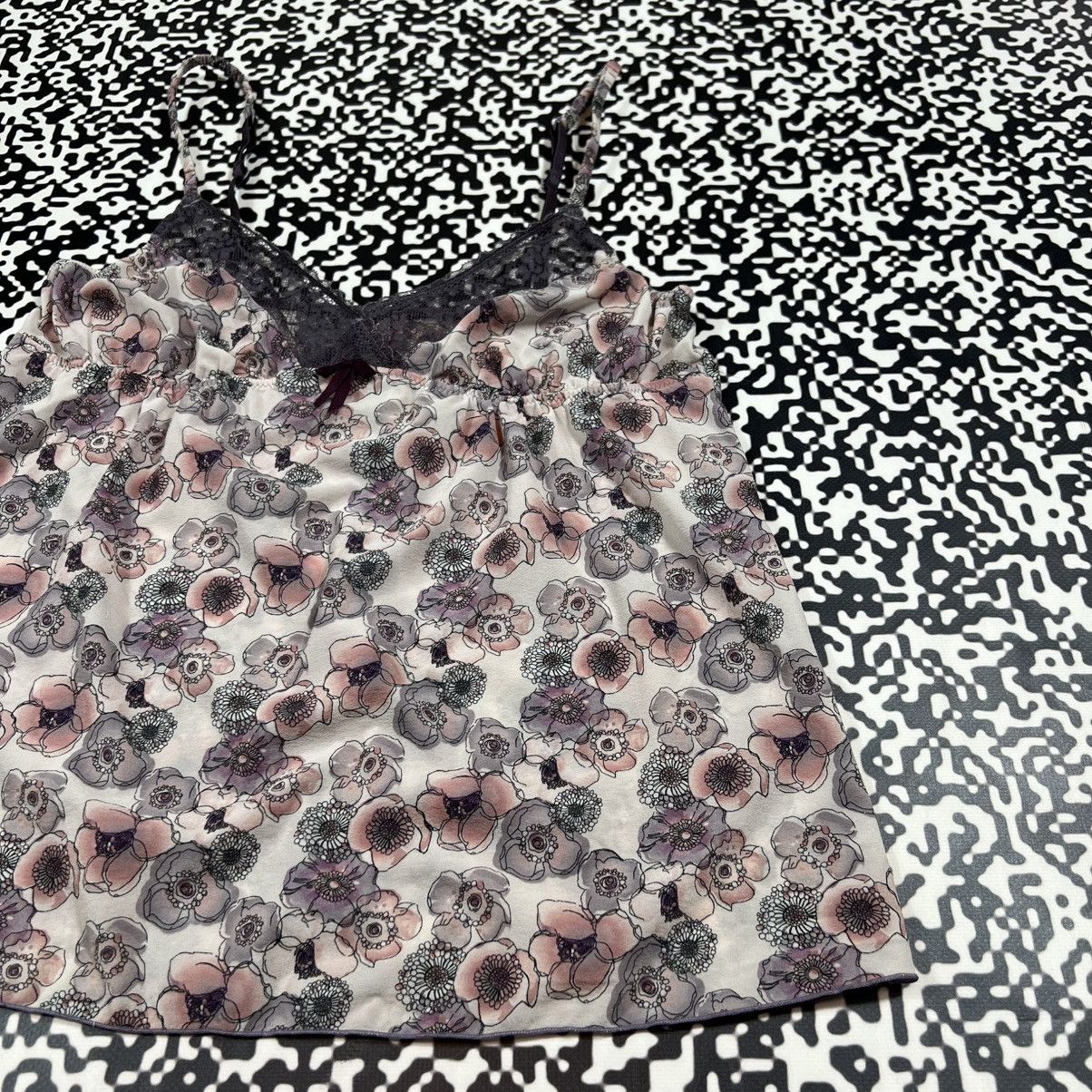 Vintage Vintage Y2K Retro Floral Sexy Style Tank Top Sleeveless 90s Size M / US 6-8 / IT 42-44 - 8 Thumbnail