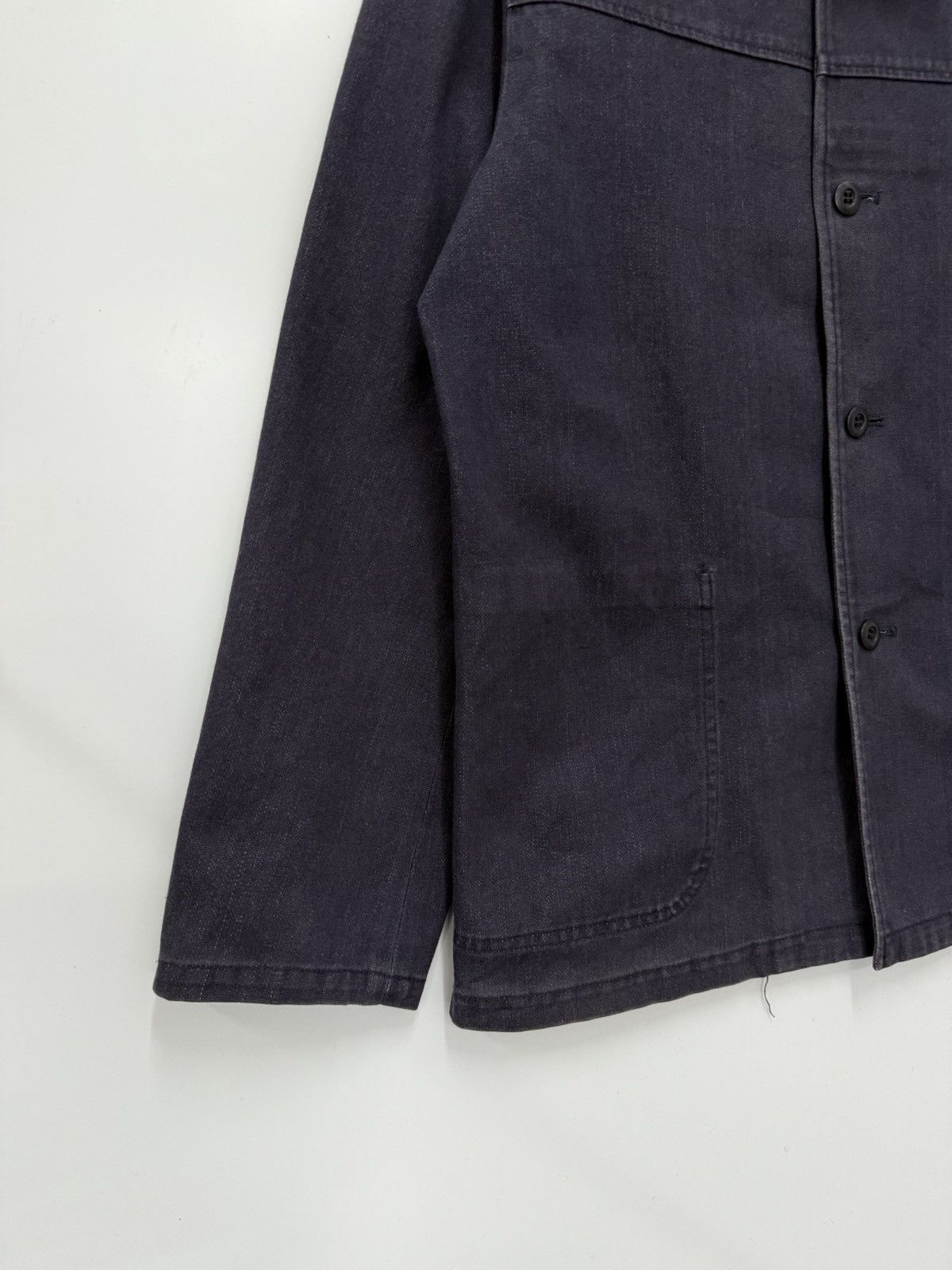 JUN MEN 🔥 JunMen French Workwear Men's Indigo Chore Jacket - M Size US S / EU 44-46 / 1 - 3 Thumbnail