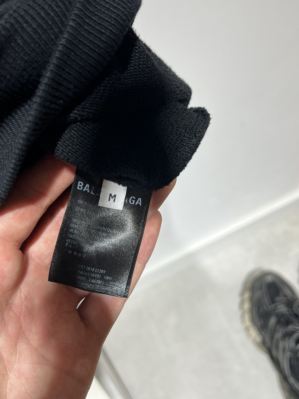 Balenciaga 🚨Balenciaga black Hoodie logo-print Size US M / EU 48-50 / 2 - 5 Thumbnail