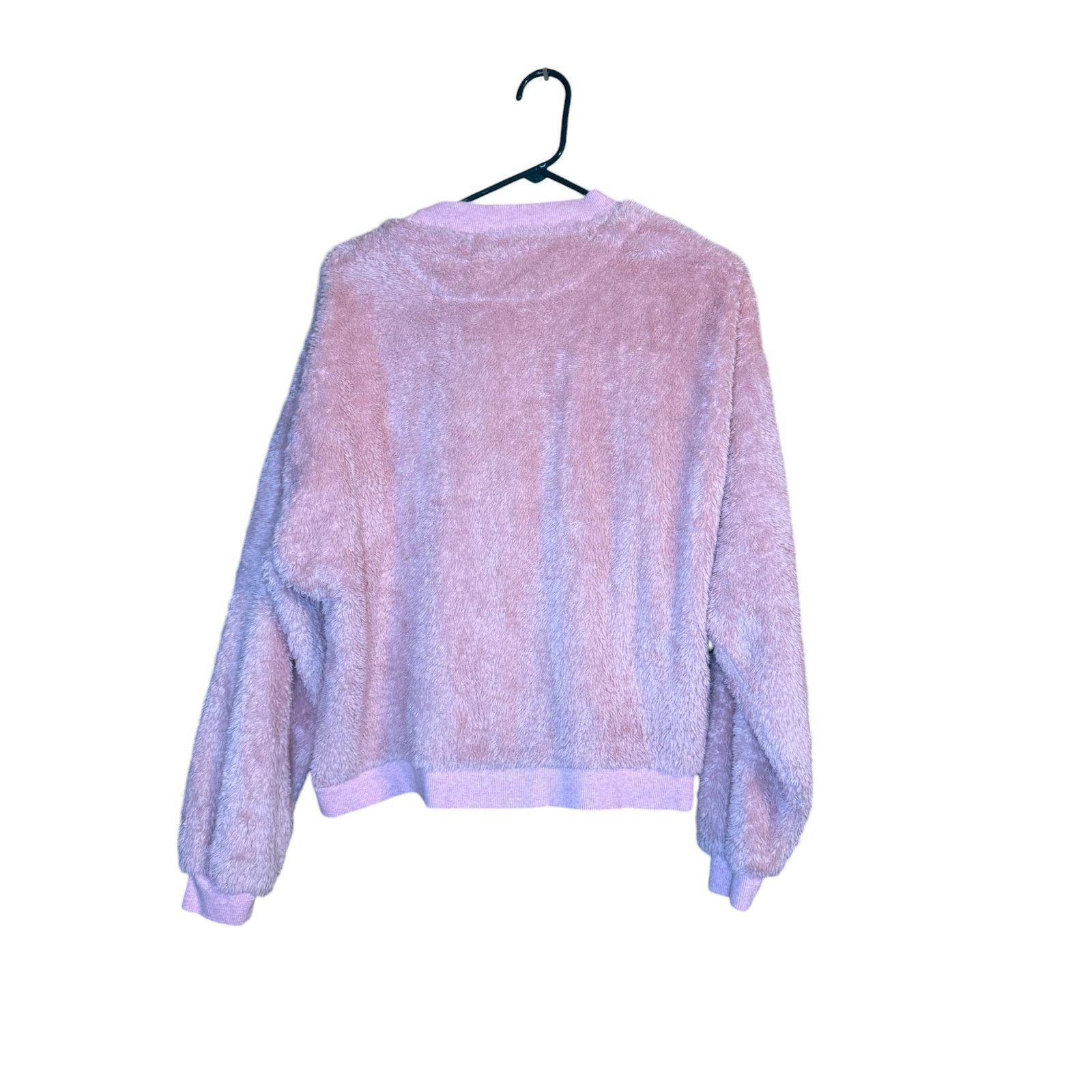 Southern Marsh Southern Marsh Pink Cropped Fuzzy Sweatshirt Size Medium Size M / US 6-8 / IT 42-44 - 4 Thumbnail