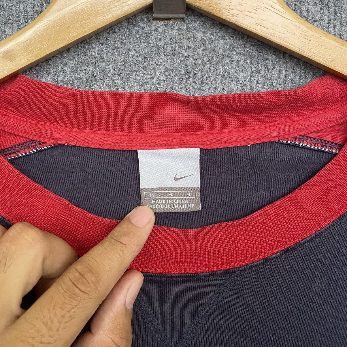 Nike × Vintage Y2K Nike Small Logo Long Sleeve Tshirt Size US M / EU 48-50 / 2 - 2 Thumbnail