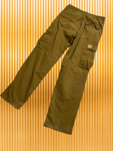 Carhartt × Japanese Brand Crazy Thrashed Carhartt Style Skater Jeans Baggy Skater Size US 31 - 1 Thumbnail