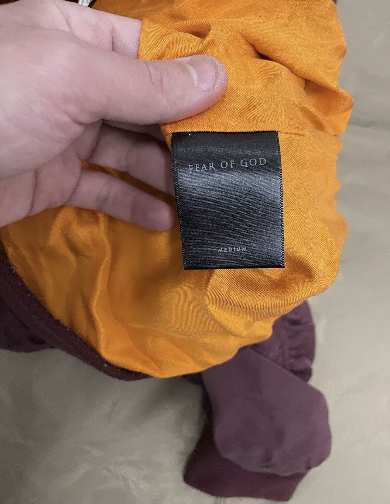 Fear of God Fear Of God Men's Burgundy Fourth Collection Bomber Size M Size US M / EU 48-50 / 2 - 6 Thumbnail