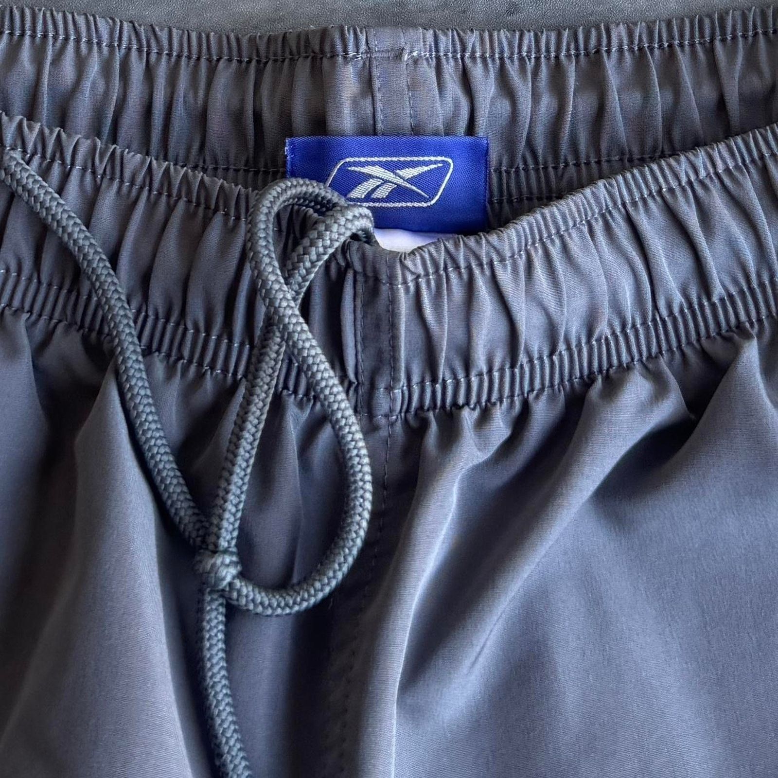 Reebok × Vintage Vintage Y2K Reebok Baggy Grey Embroidered Drill Sweatpants Size US 32 / EU 48 - 4 Thumbnail