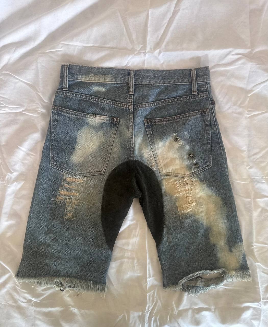 If Six Was Nine If Six Was Nine mudmax pierced denim shorts Size US 28 / EU 44 - 2 Thumbnail